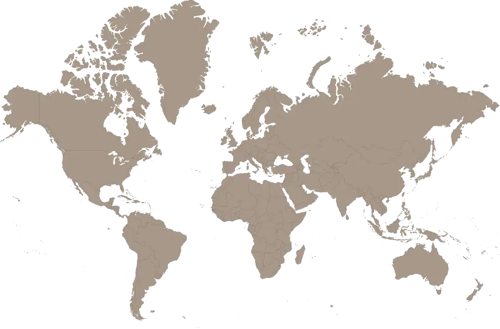 Map of cities where the studio leads projects