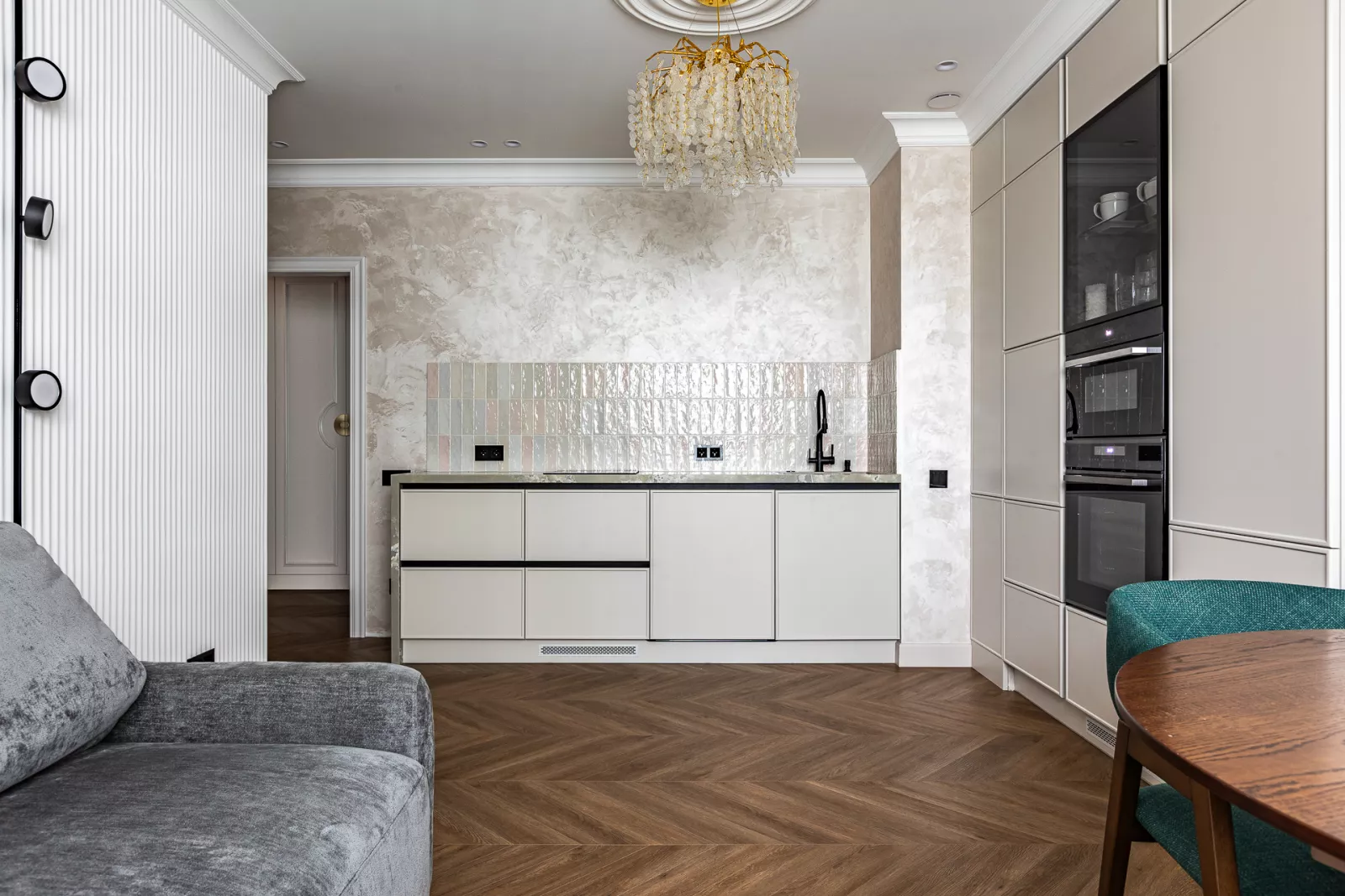 Design of an apartment of 85 m² in Moscow. LCD Luchi