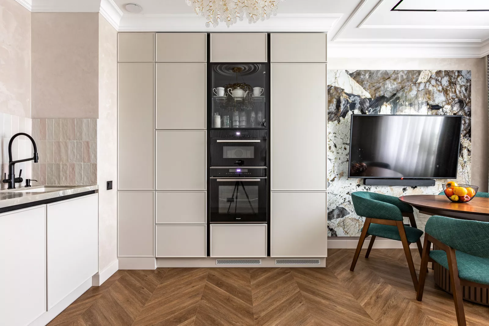 Design of an apartment of 85 m² in Moscow. LCD Luchi