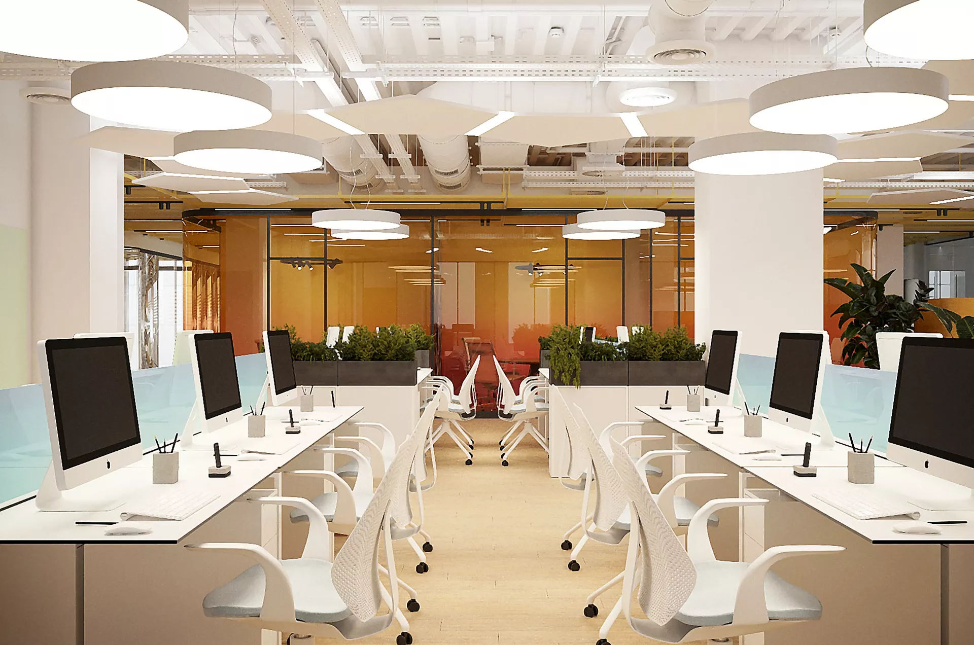 Interior design office 644m² — Open Space