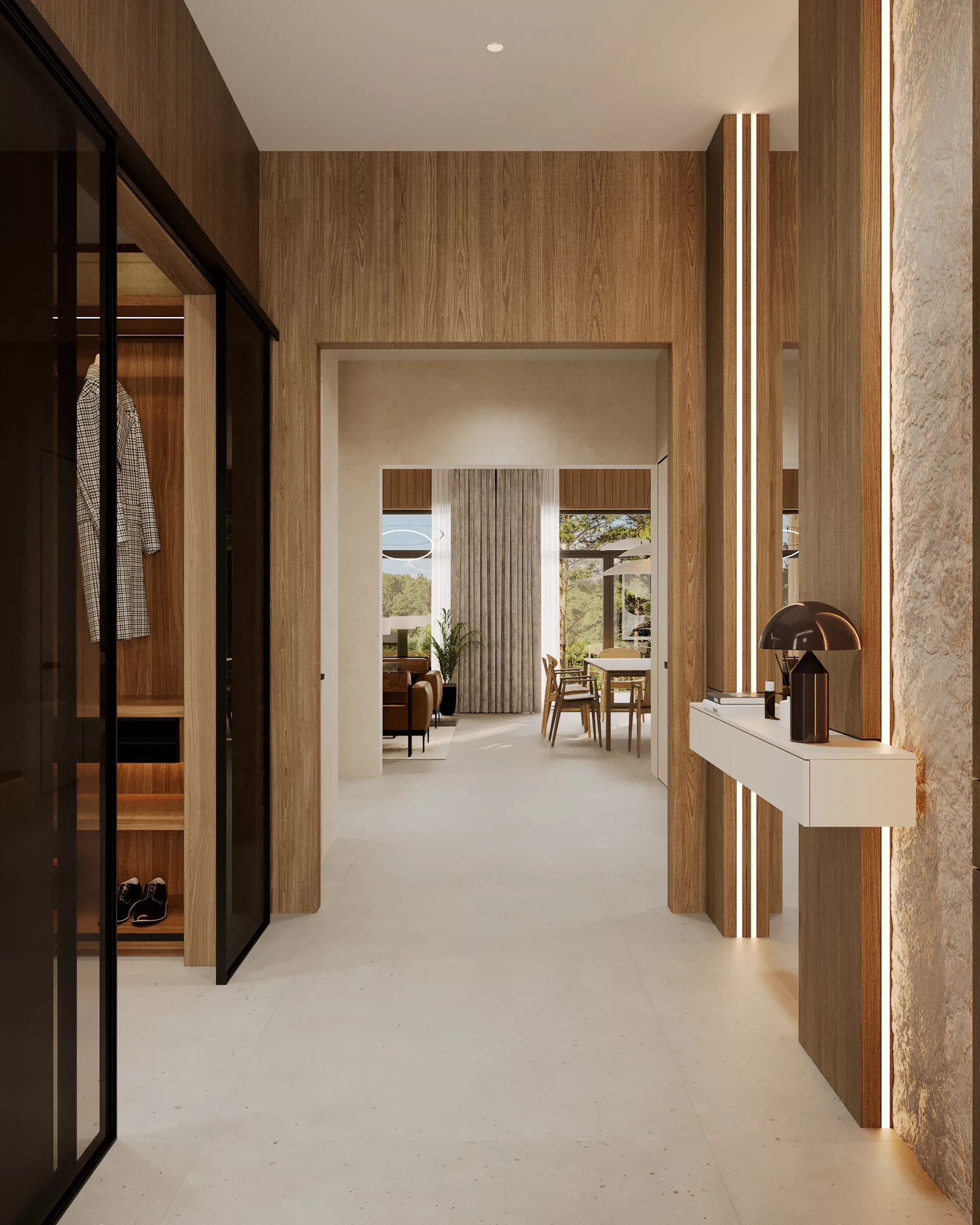 Cottage interior 322 m² in Zavidovo — Hallway