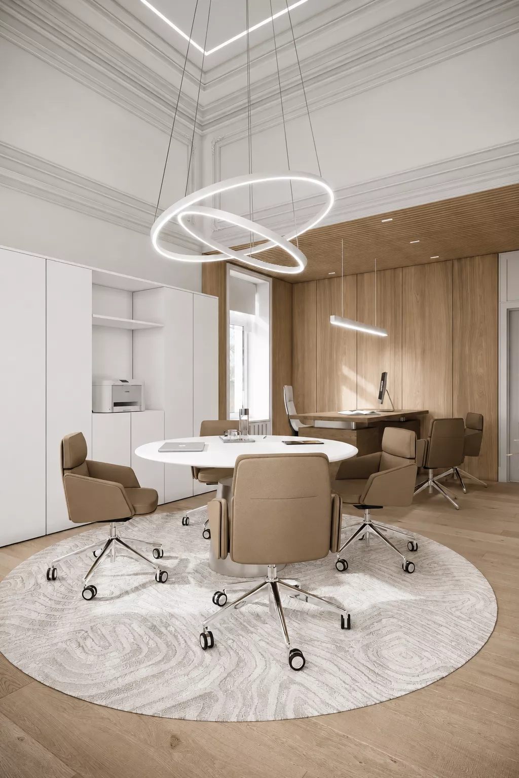 Дизайн офиса в особняке 1142 м².