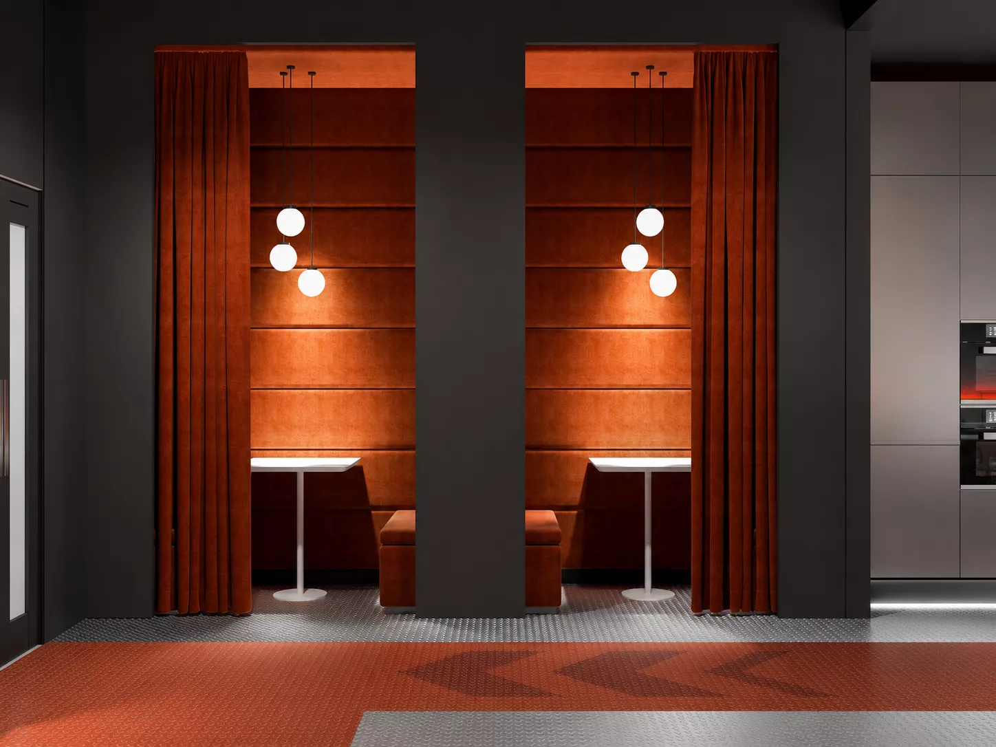 Competition office design project 466 m² for Sovcombank in Saratov — Meeting room