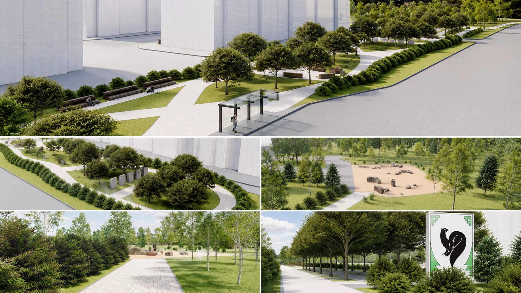Improvement of the park area. Small architectural forms