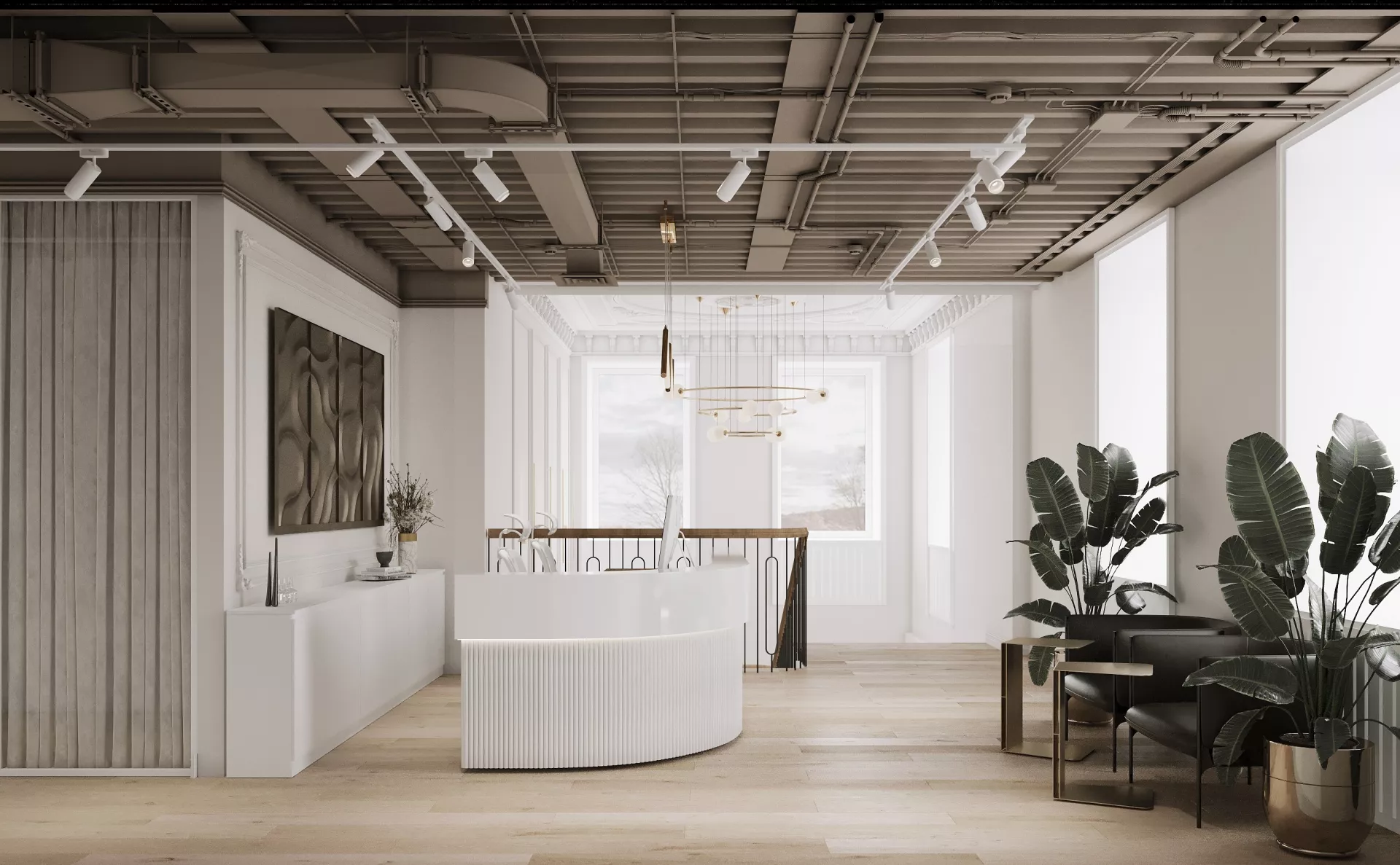 Дизайн офиса в особняке 1142 м².