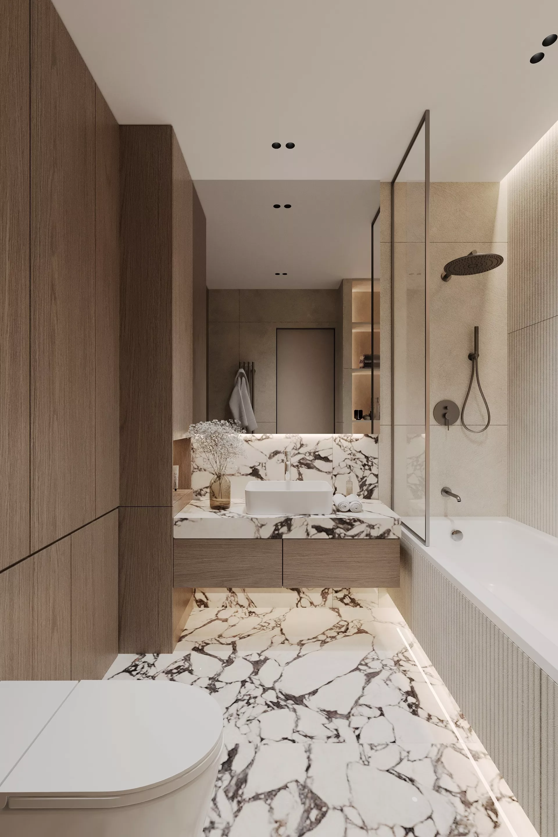 Apartment interior design 85 m² in RC Ostrov — Bathroom