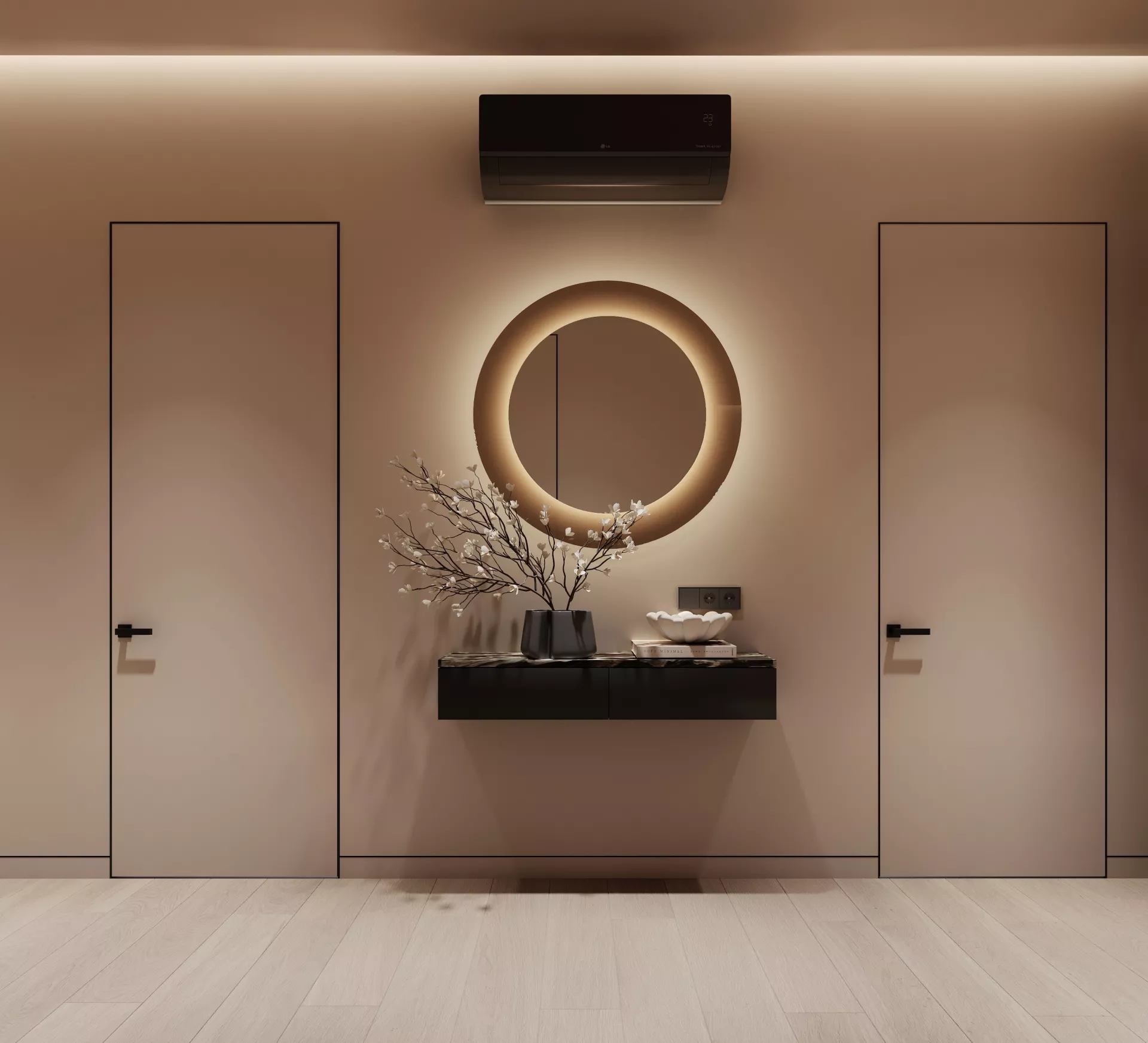 Apartment interior design 85 m² in RC Ostrov — Hallway