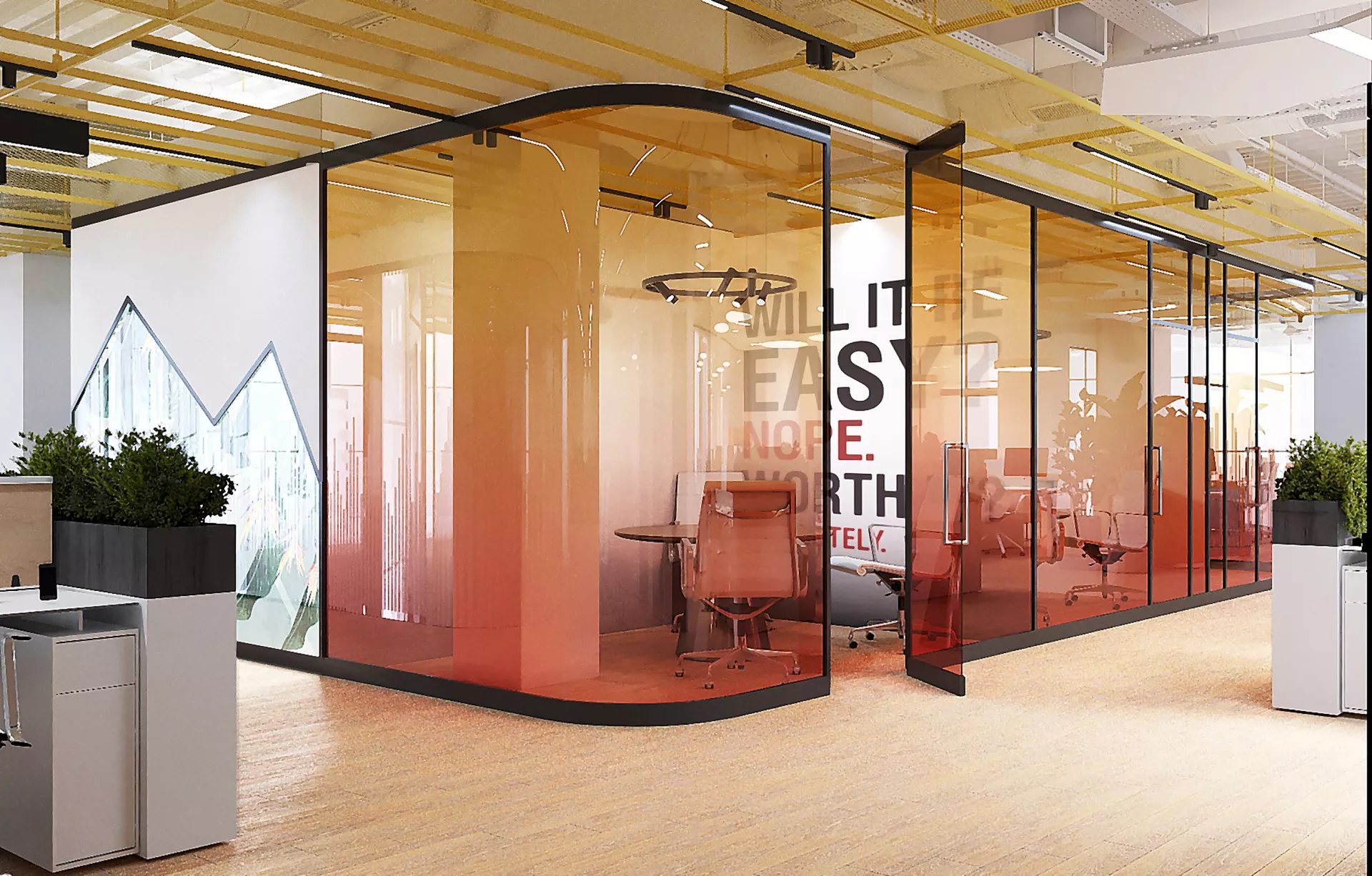 Interior design office 644m² — Open Space