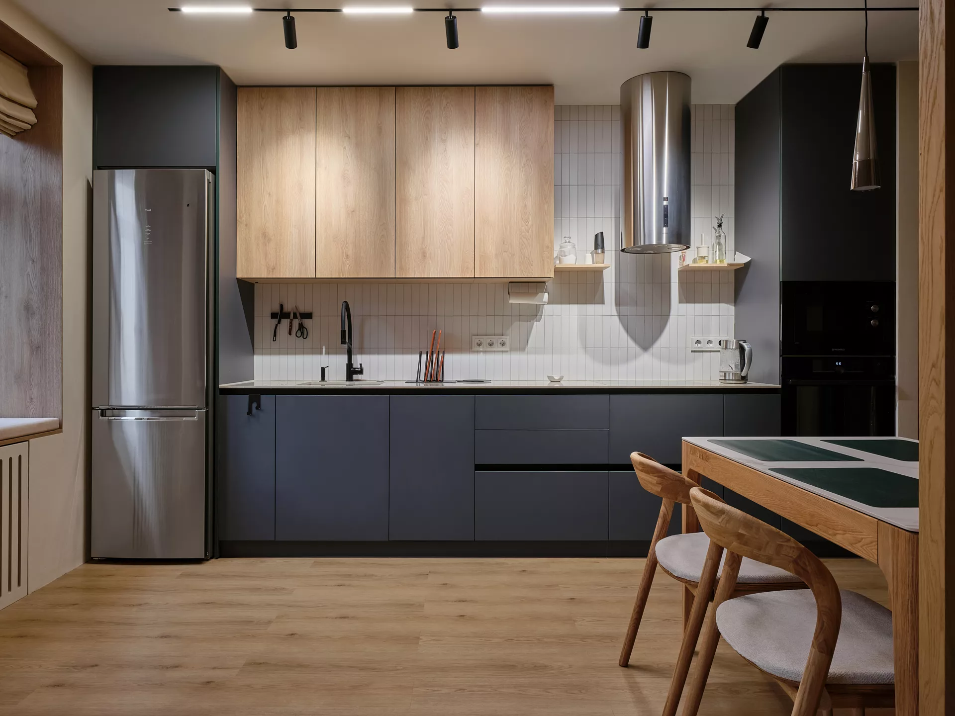 Apartment design project 73 m² — RC Opalikha — Kitchen-living