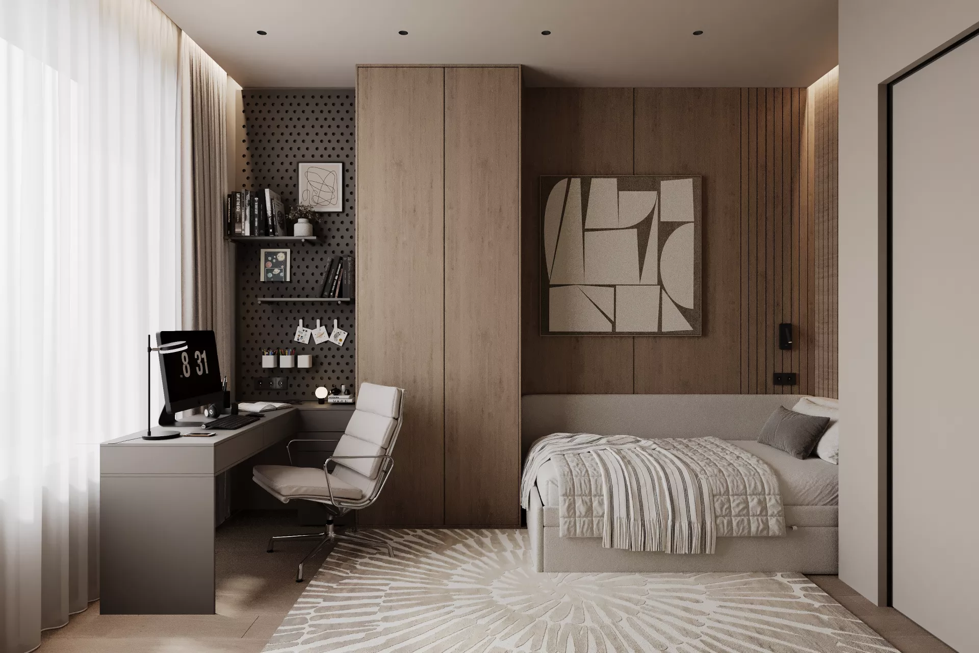 Apartment interior design 85 m² in RC Ostrov — Kids room