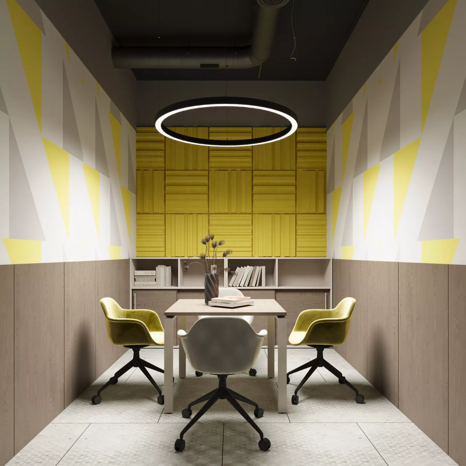 Office design project 6000 m² for IEK — Meeting room for 6 people