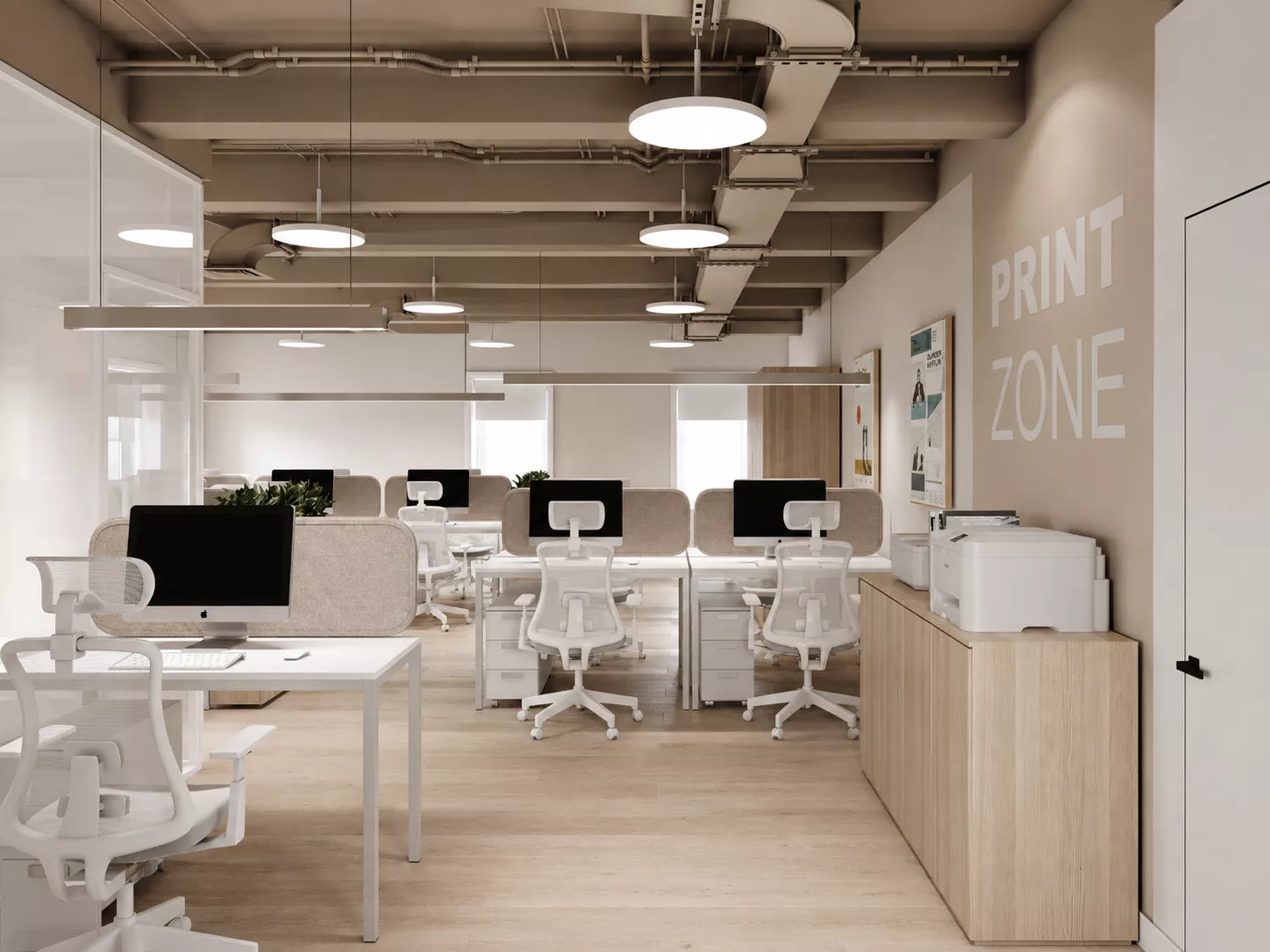 Дизайн офиса в особняке 1142 м².