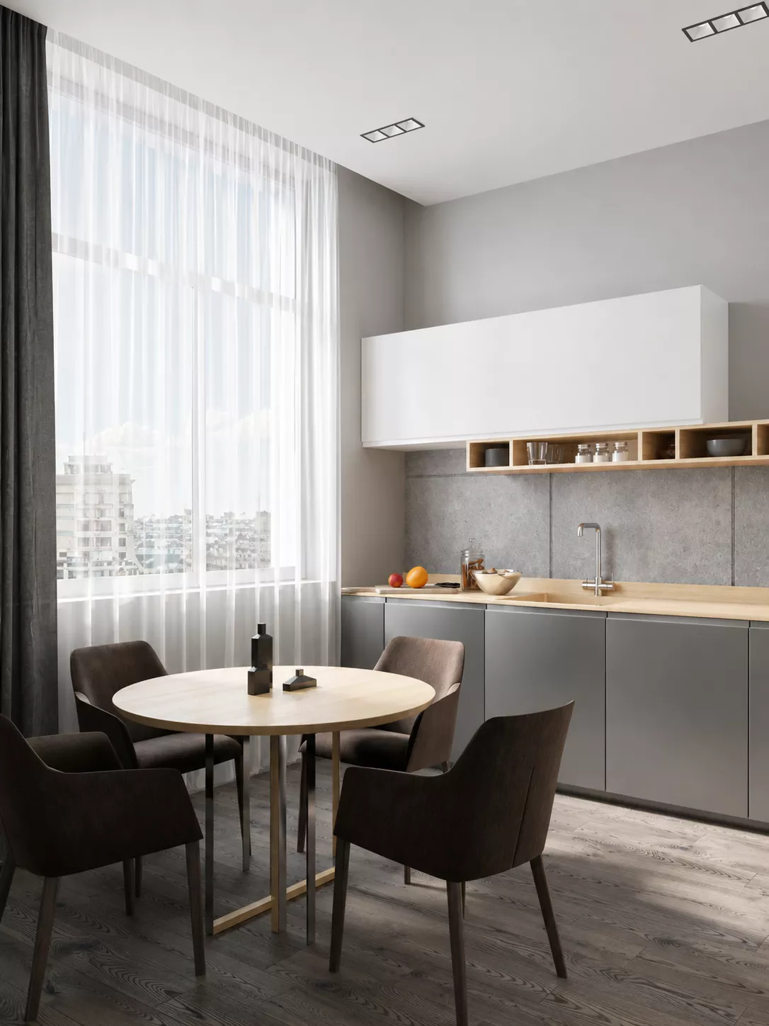 Дизайн кабинета директора государственной компании МИНТРАНС 130 м².