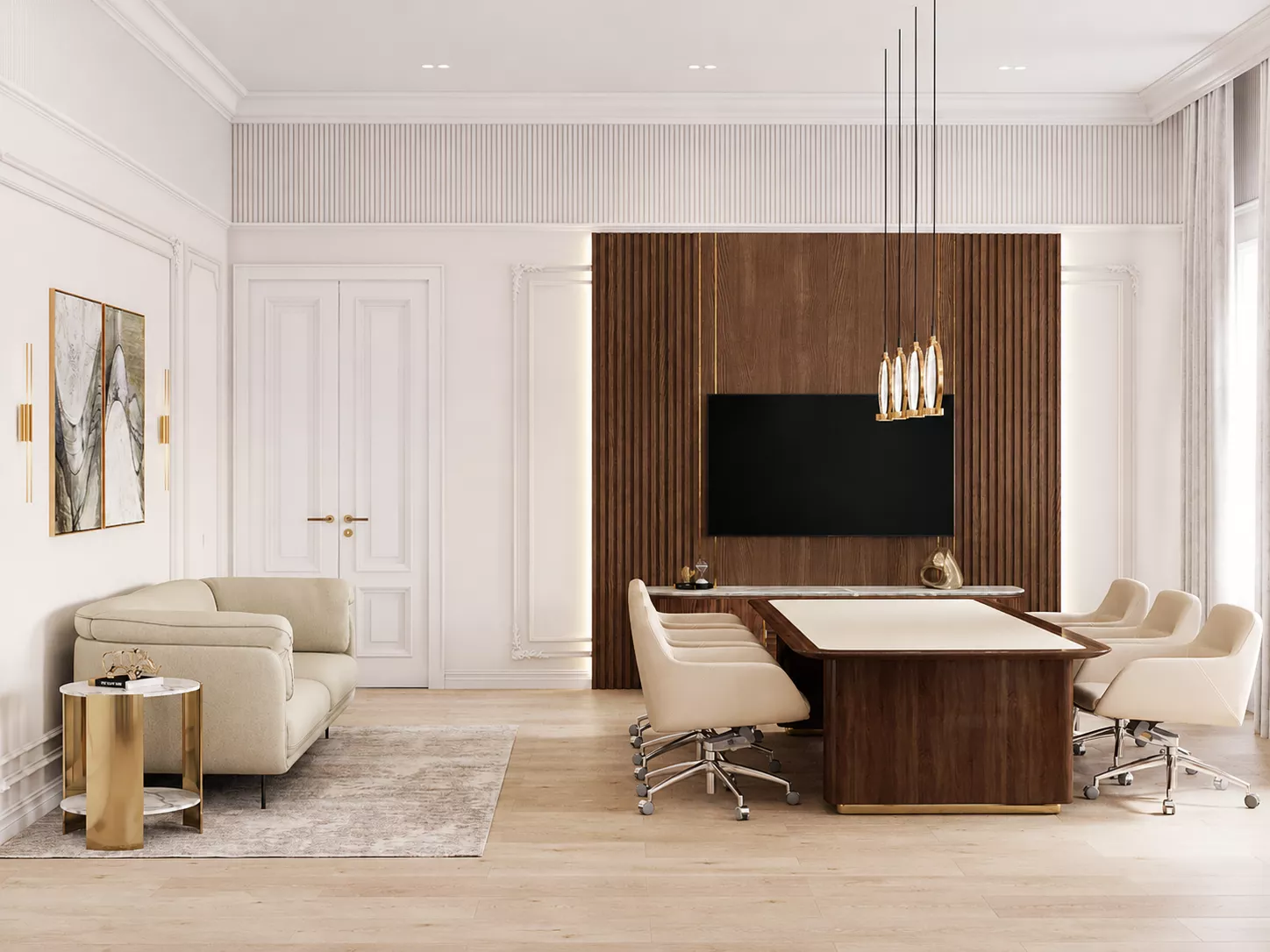 Дизайн офиса в особняке 1142 м².
