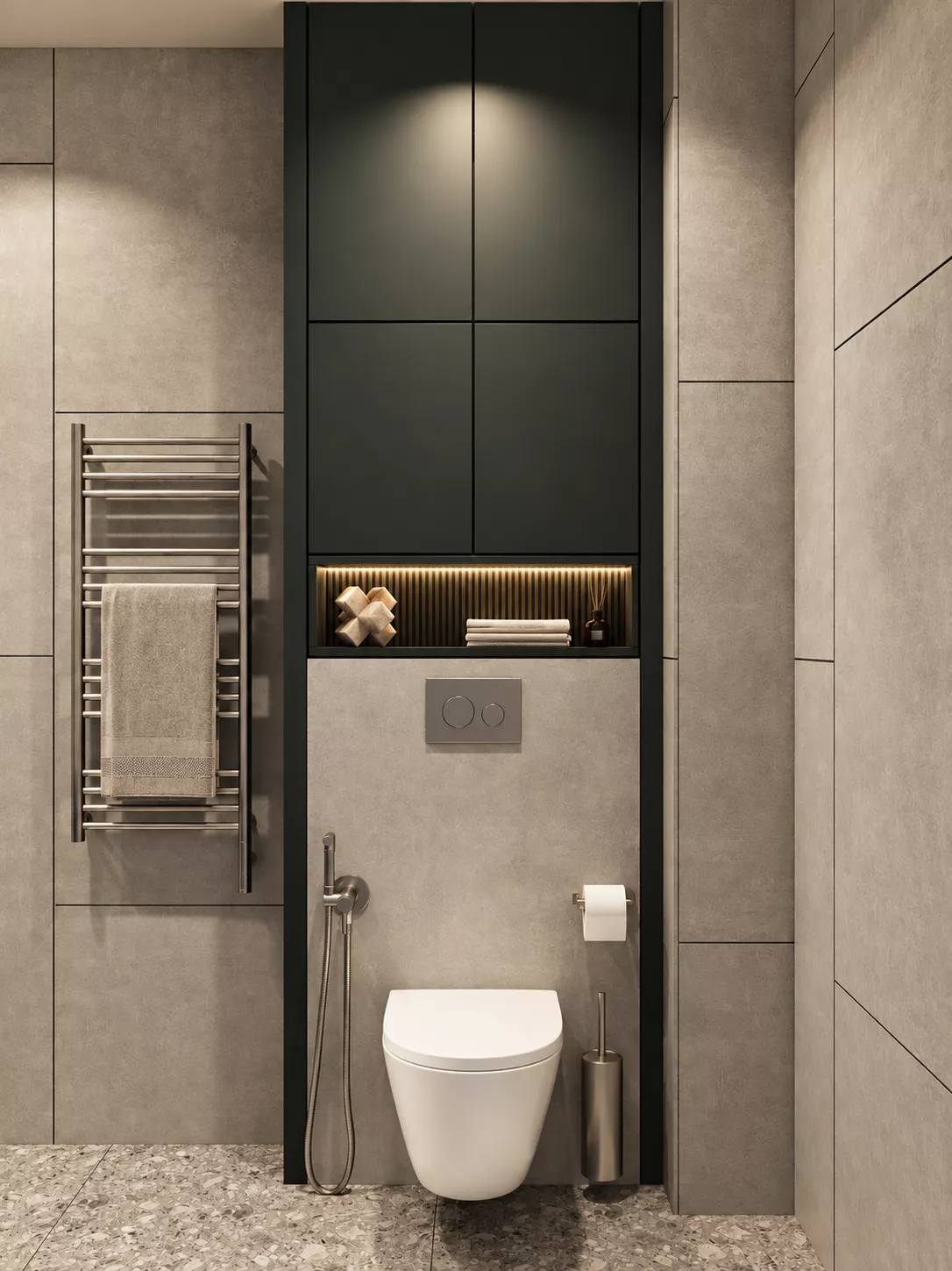 Design project Taun Khausa 120 m² — Bathroom