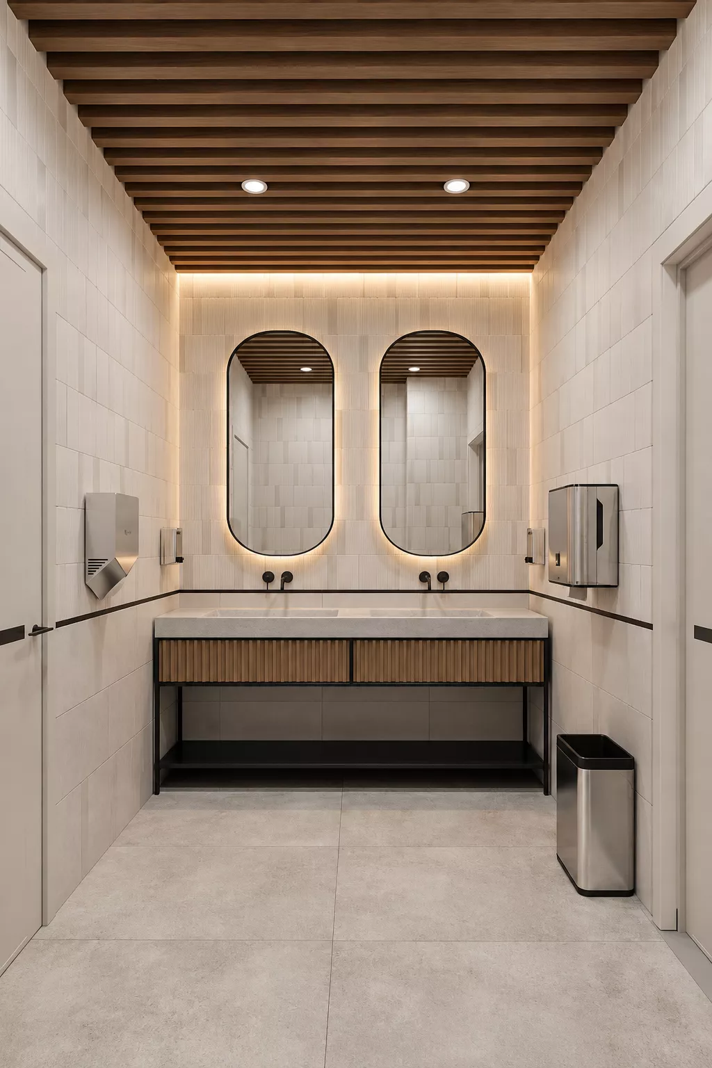 Office interior design 400 m². for kompani GRK — Bathroom
