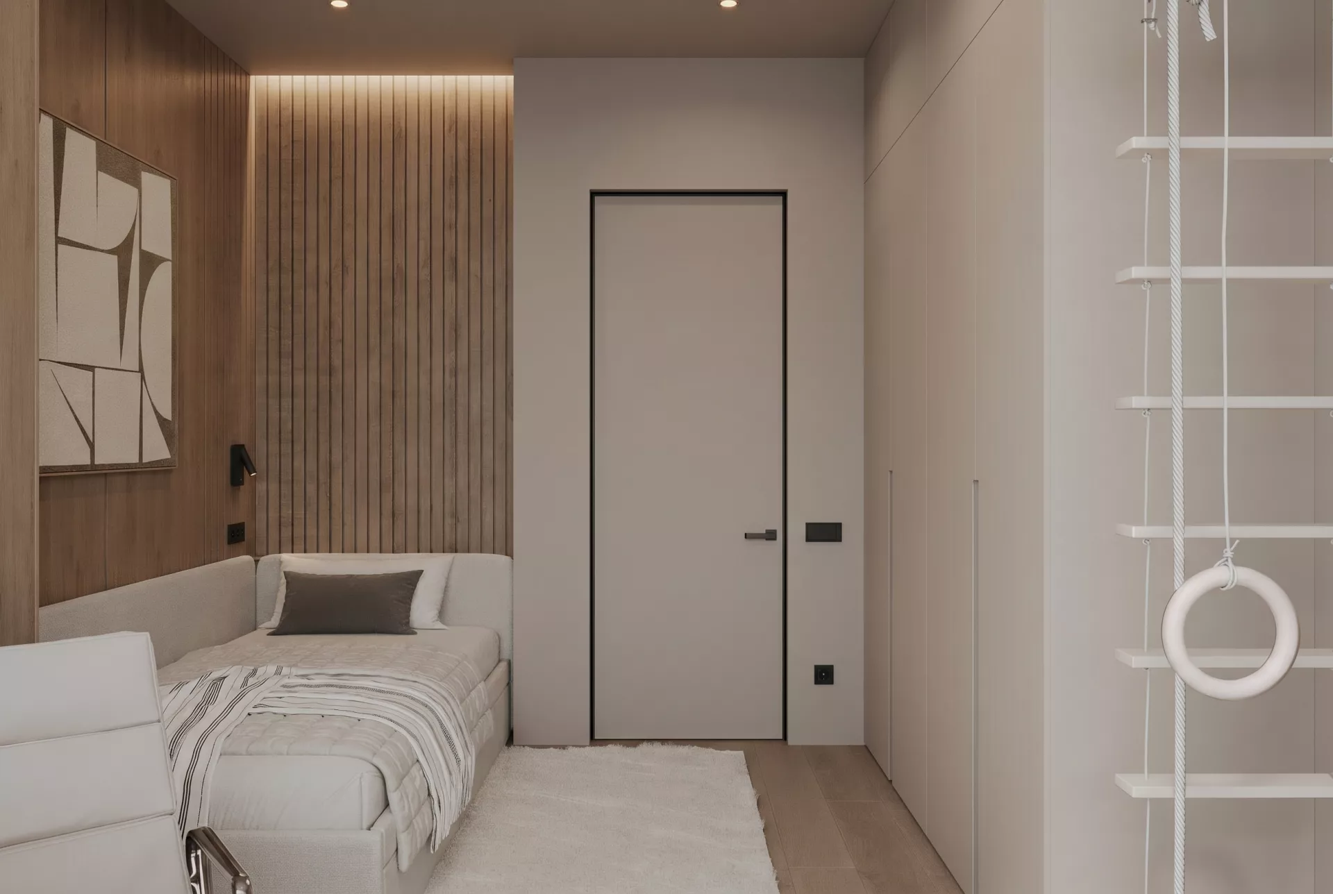 Apartment interior design 85 m² in RC Ostrov — Kids room