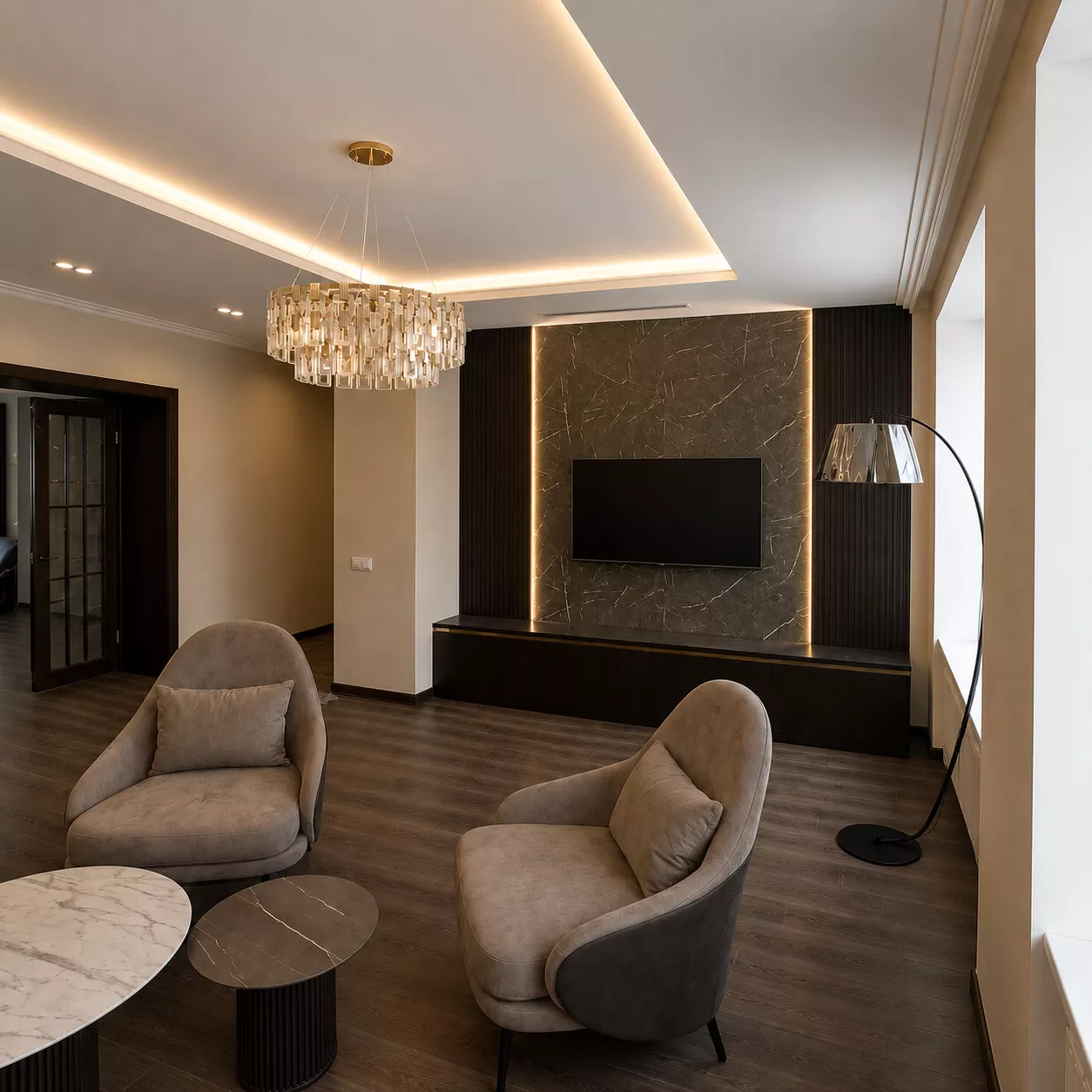 Room "Lux" in the hotel and restaurant complex of LLC "Ural Cliff" — Living room