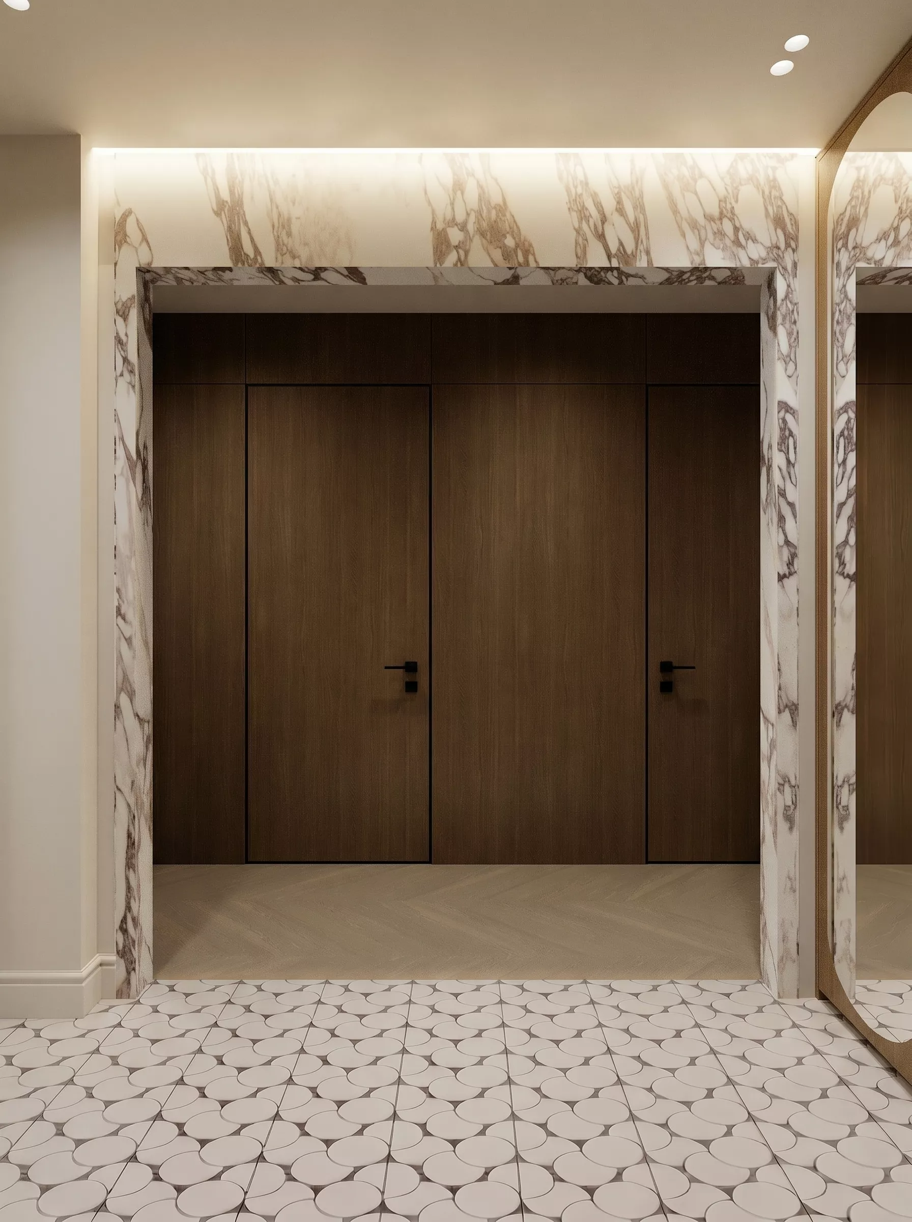 Apartment design project 62 m² RC Luchi — Hallway