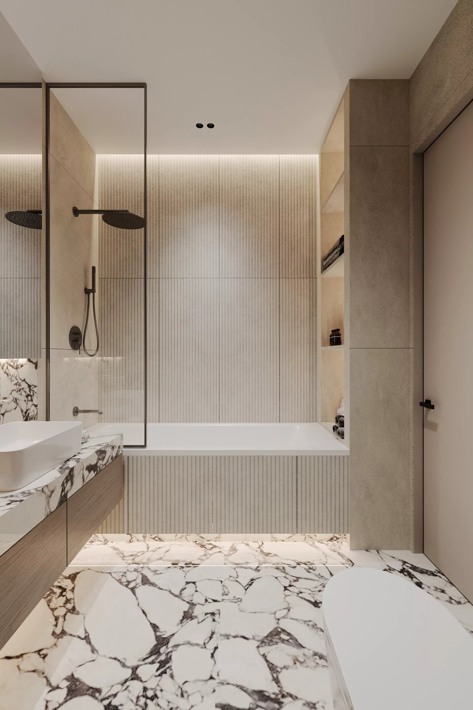 Apartment interior design 85 m² in RC Ostrov — Bathroom