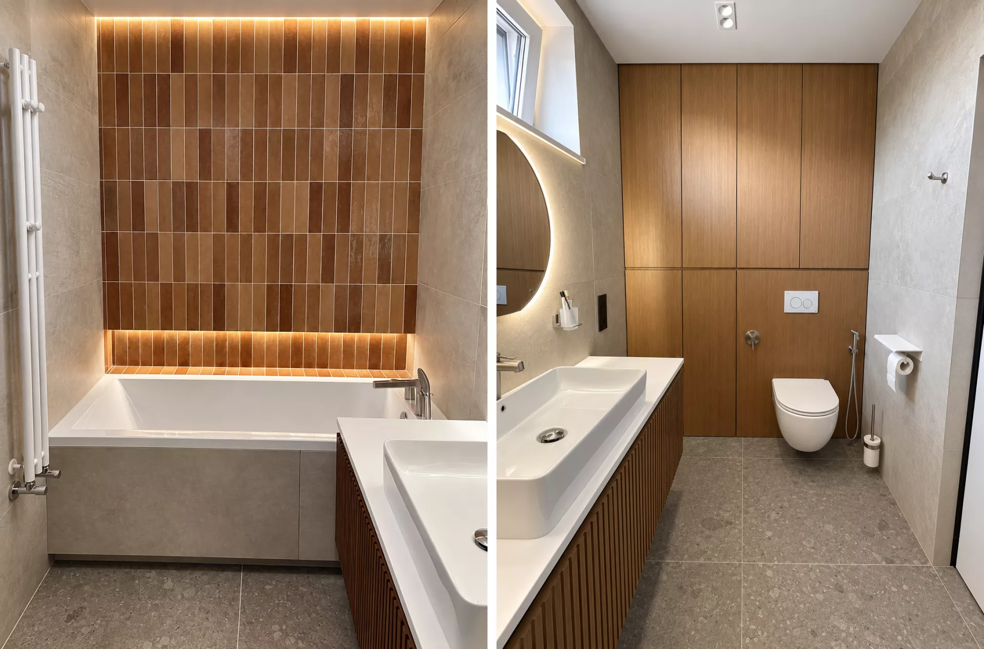 Design project Taun Khausa 120 m² — Bathroom