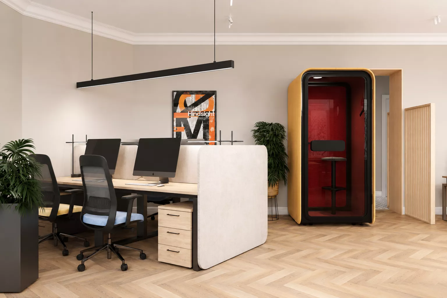 Дизайн офиса 127 м² для Group Star Production