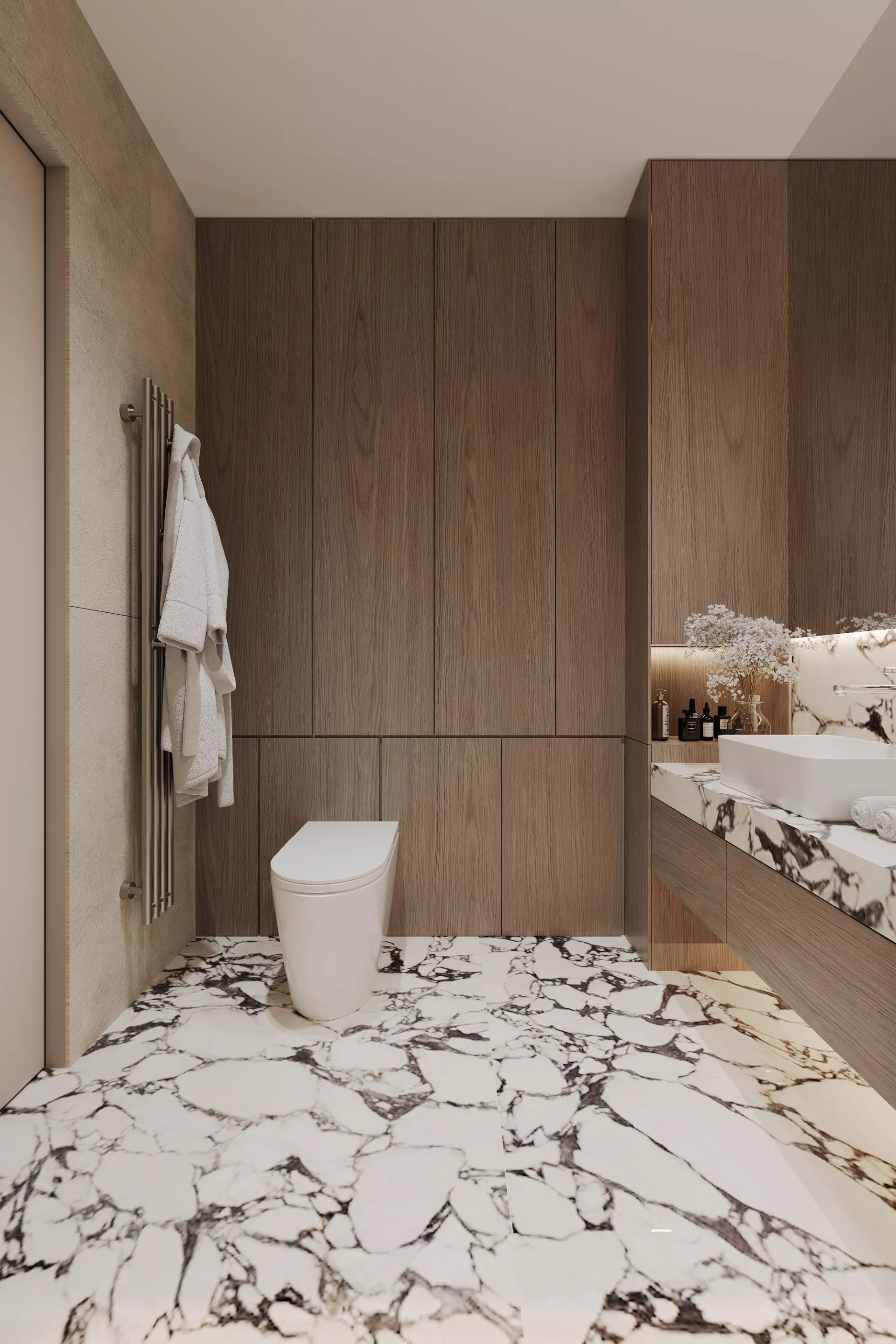 Apartment interior design 85 m² in RC Ostrov — Bathroom