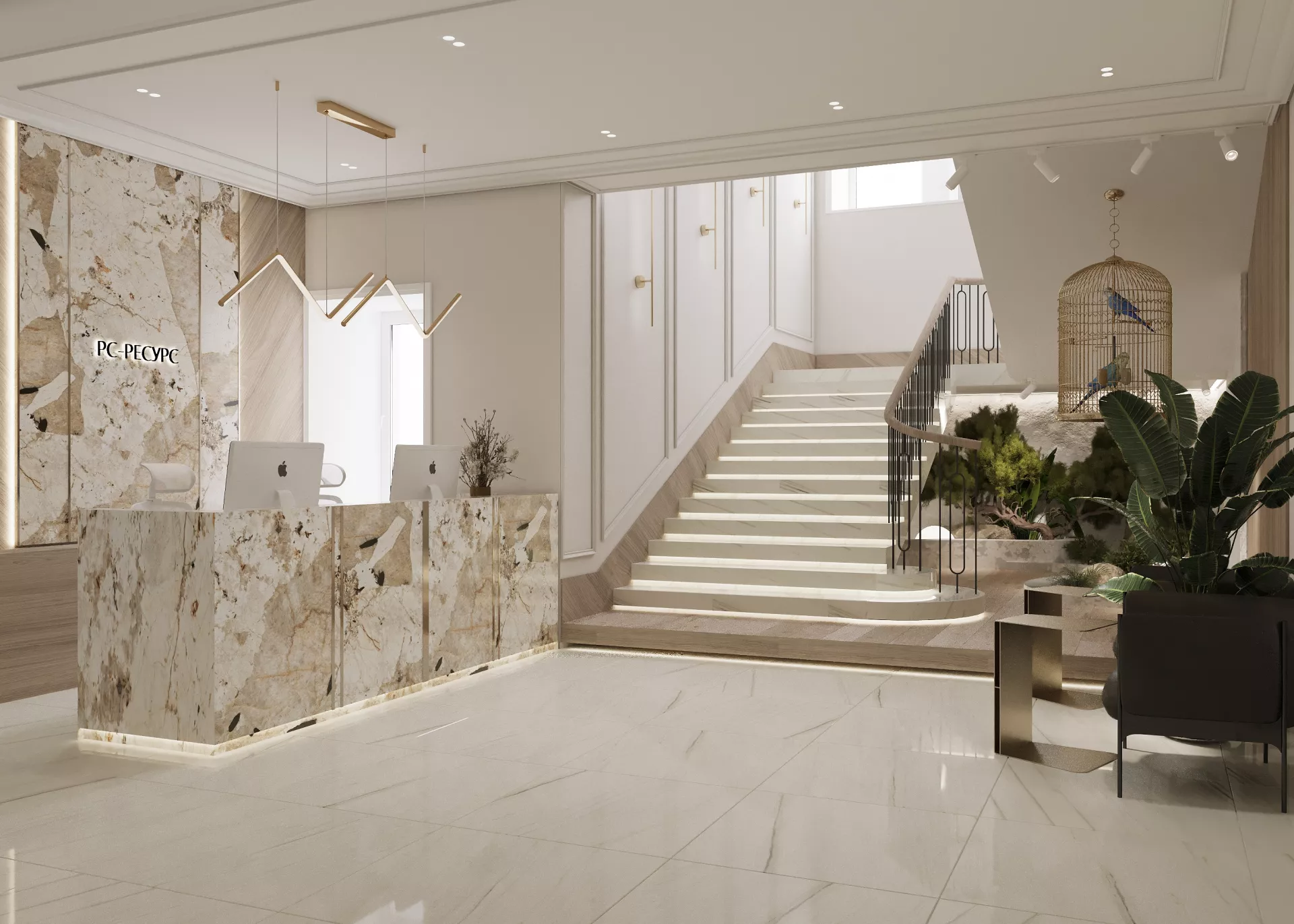Дизайн офиса в особняке 1142 м².