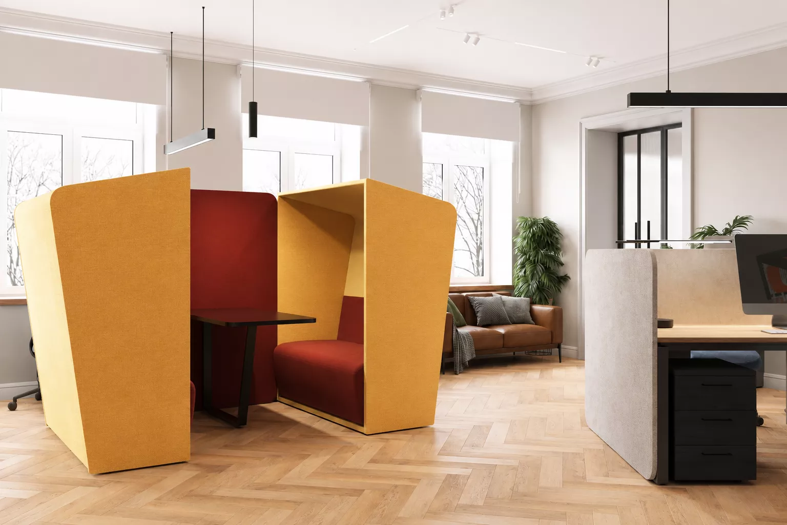 Дизайн офиса 127 м² для Group Star Production