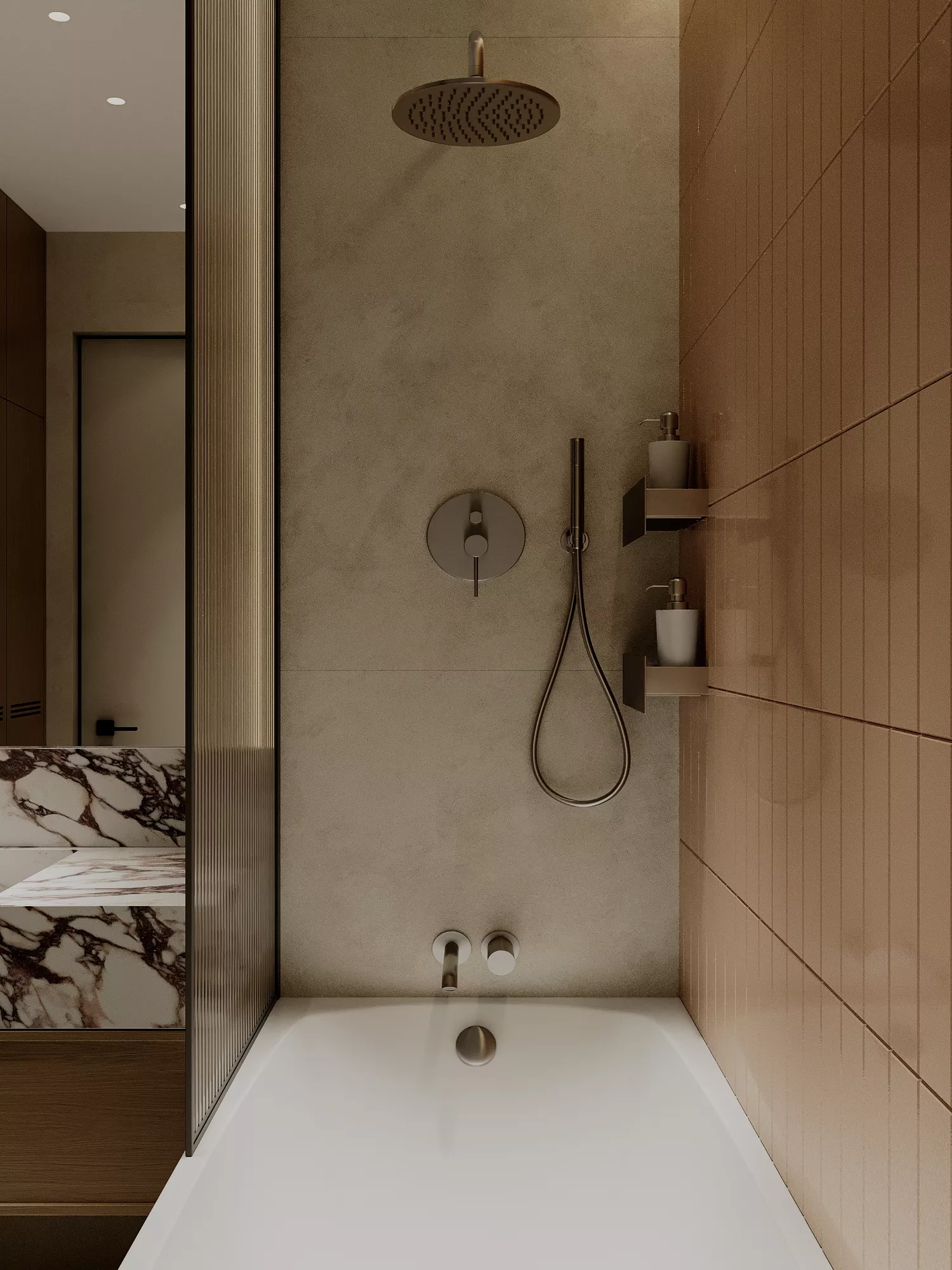 Apartment design project 62 m² RC Luchi — Bathroom