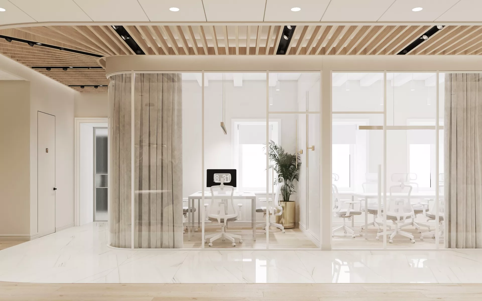 Дизайн офиса в особняке 1142 м².
