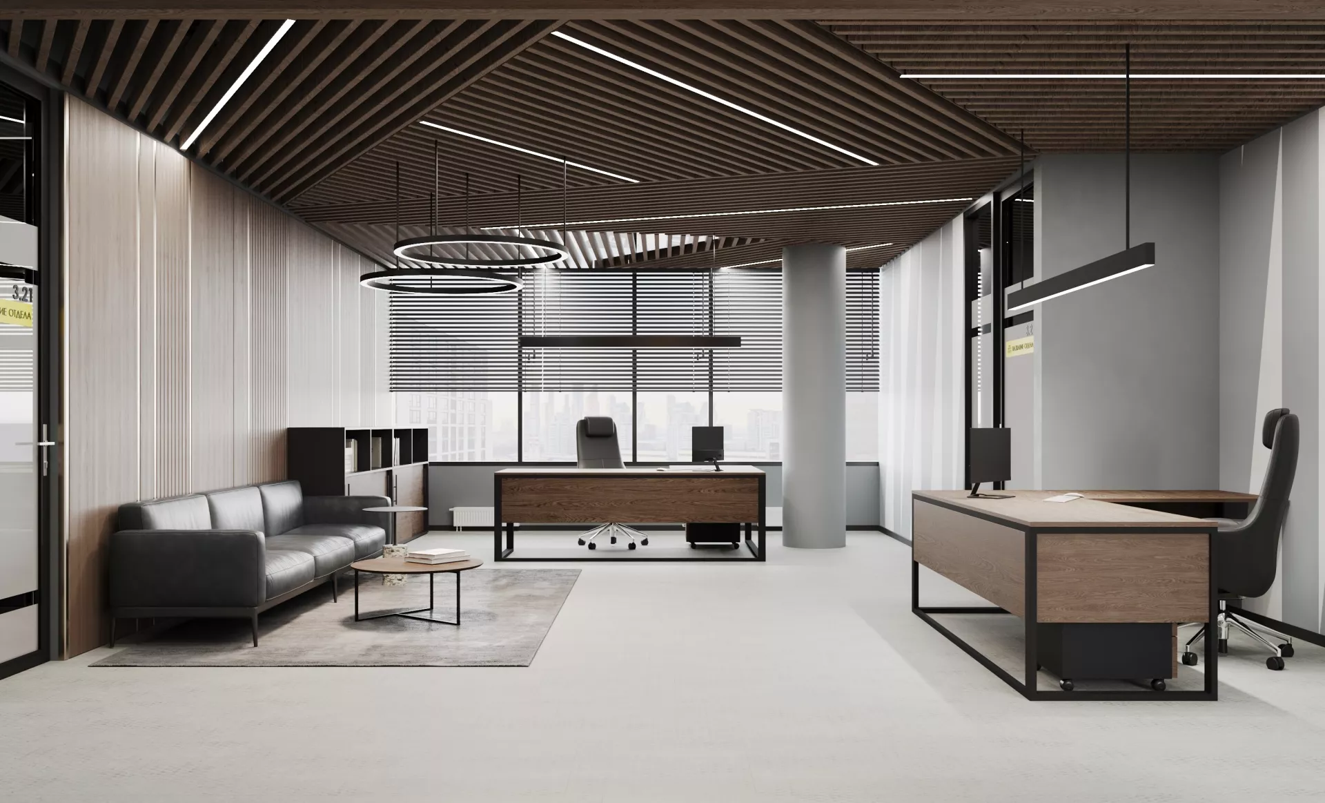 Office design project 6000 m² for IEK — Reception