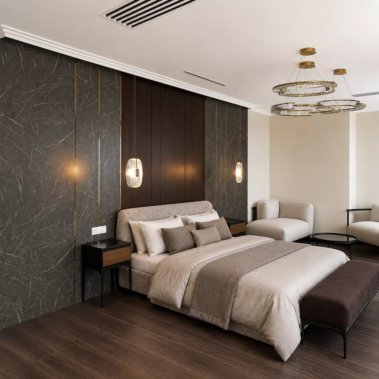 Room "Lux" in the hotel and restaurant complex of LLC "Ural Cliff" — Bedroom