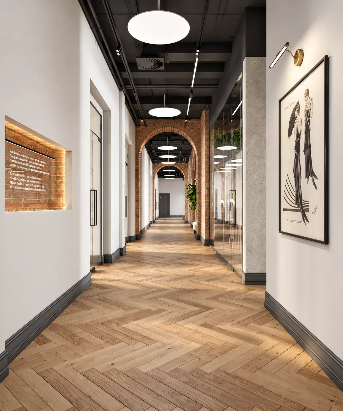 Design MOP torgovo-ofisnogo prostranstva in osobnyake.73 m²