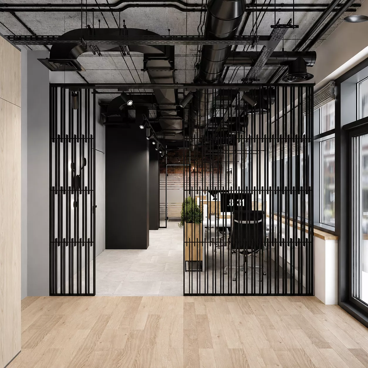 Дизайн офиса для инженерной компании 106 м².