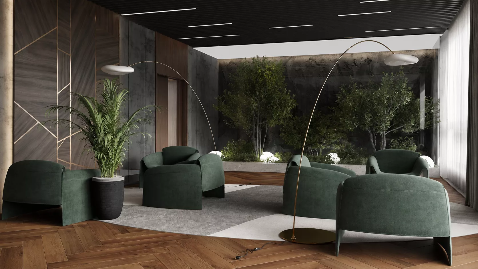 Bar interior design 130 m² in the Uralskiy Utes hotel & restaurant complex
