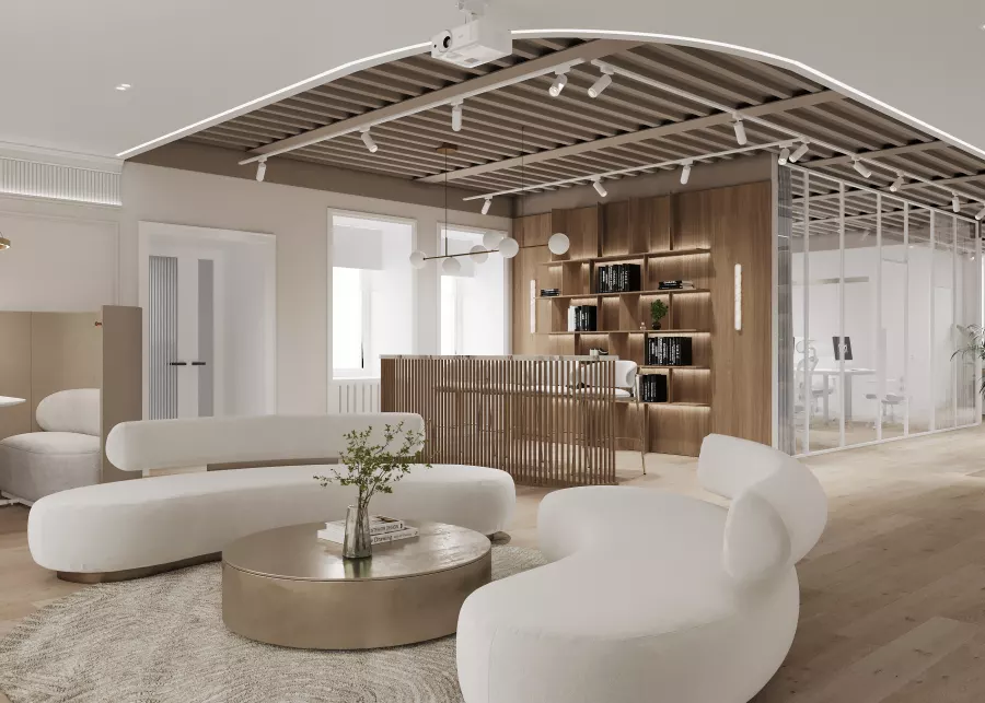 Дизайн офиса в особняке 1142 м². — Москва