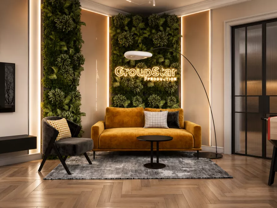 Дизайн офиса 127 м² для Group Star Production — Санкт-Петербург