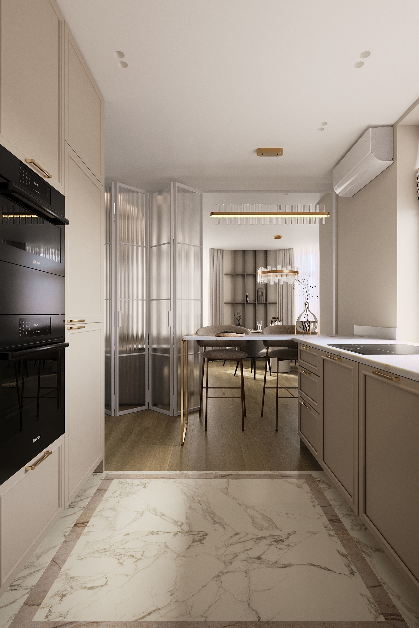 Дизайн-проект квартиры 70 м² ЖК  Опалиха