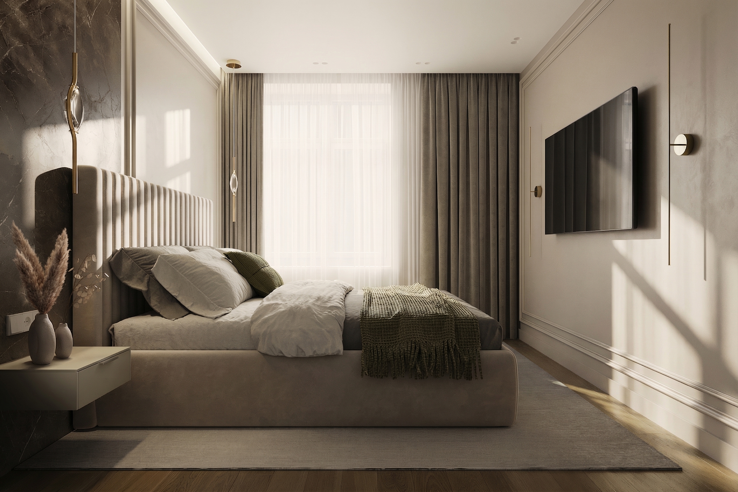 Design project of the apartment of 70 m² of the RC  Opalikha
