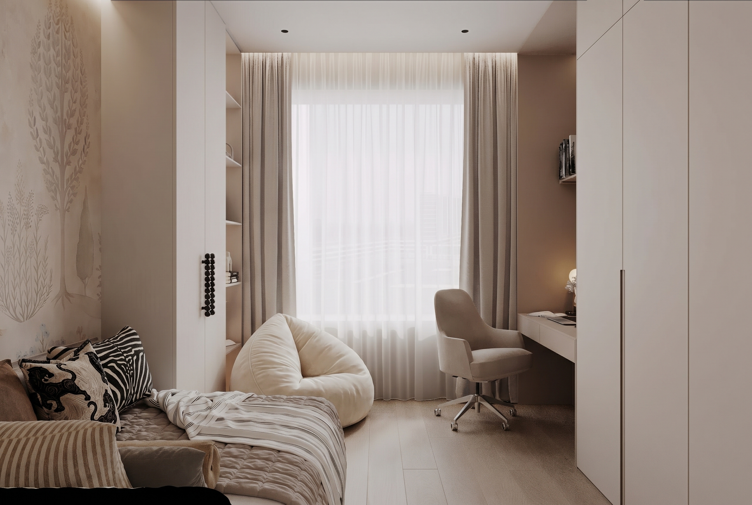 Дизайн квартиры 85 м² в ЖК Остров