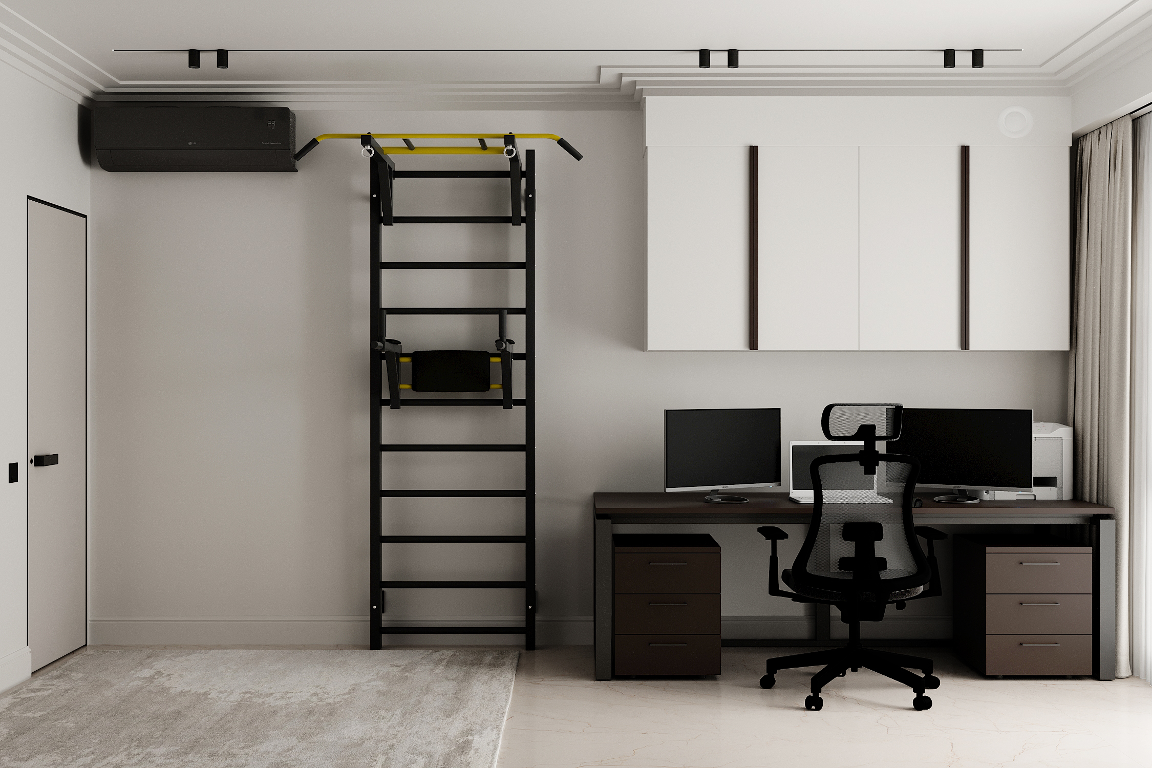 Design of a 120 m² apartment in Monaco