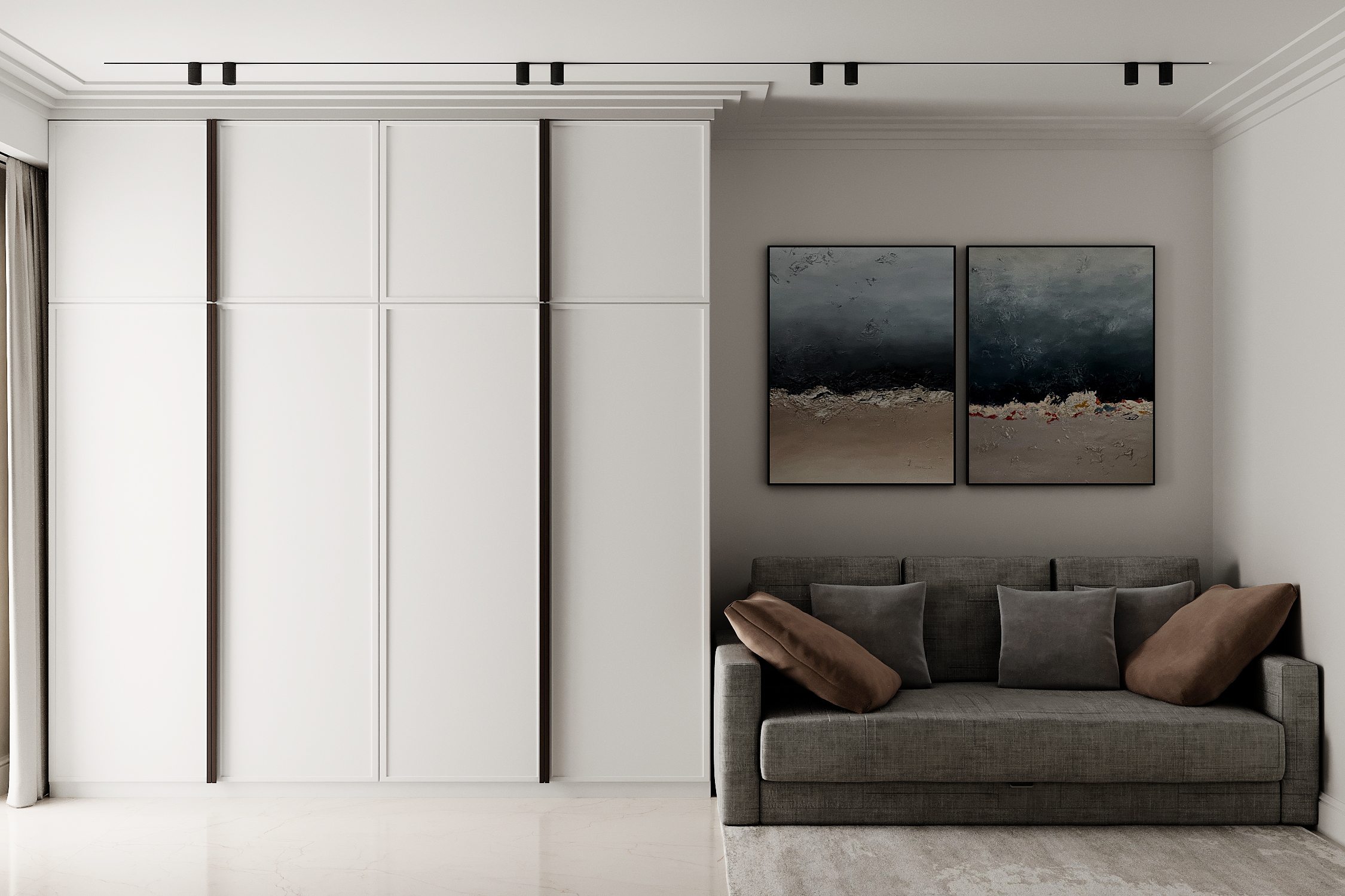 Design of a 120 m² apartment in Monaco