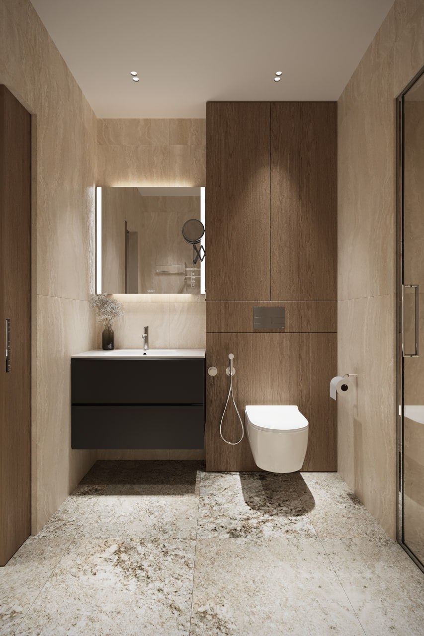 Design of a 120 m² apartment in Monaco