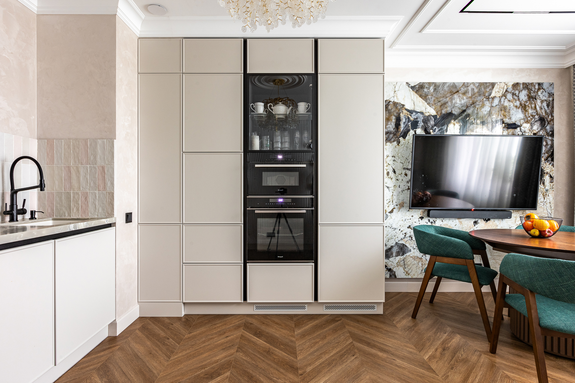 Design of an apartment of 80 m²  in Moscow. LCD Luchi
