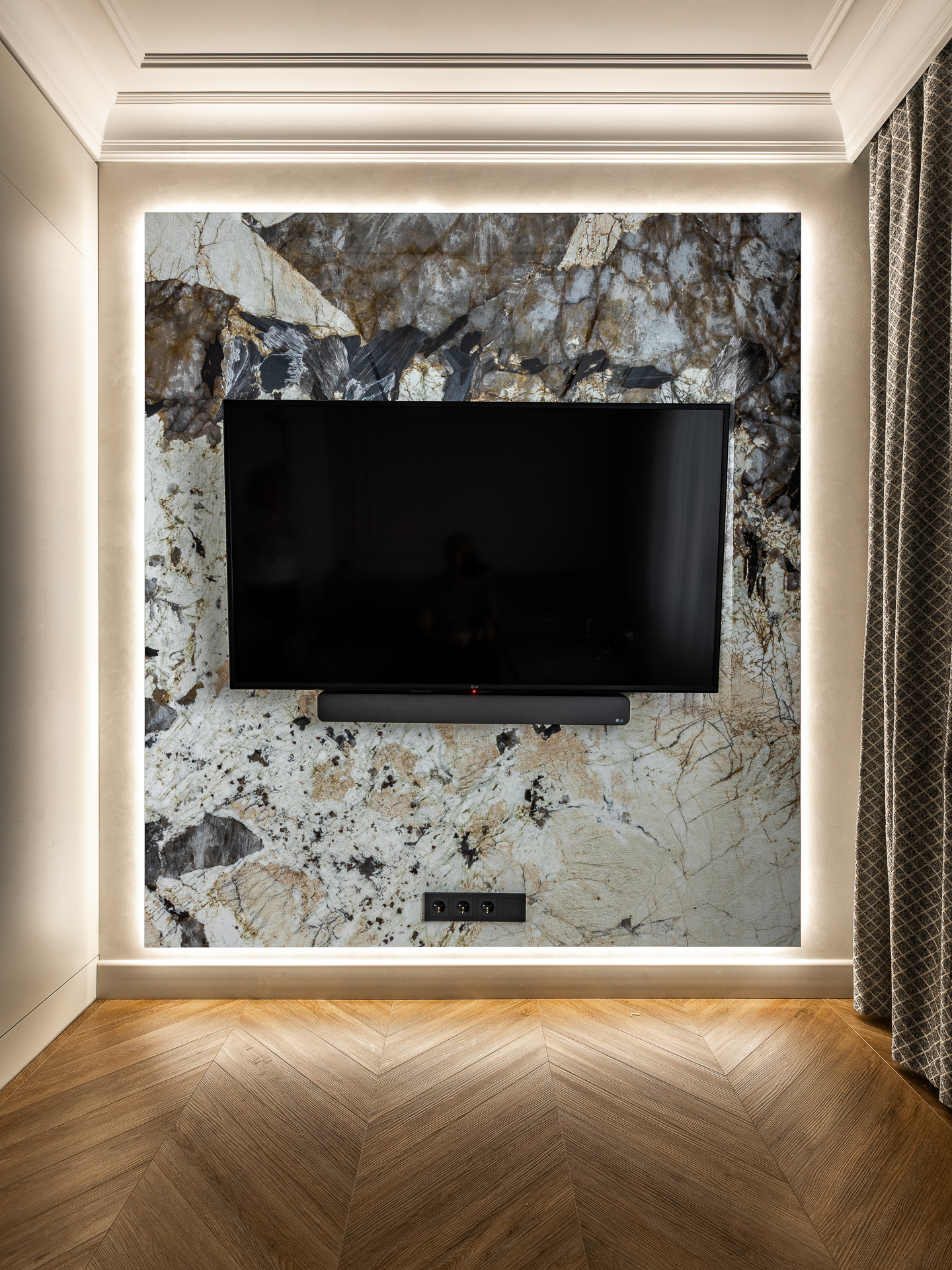 Design of an apartment of 80 m²  in Moscow. LCD Luchi