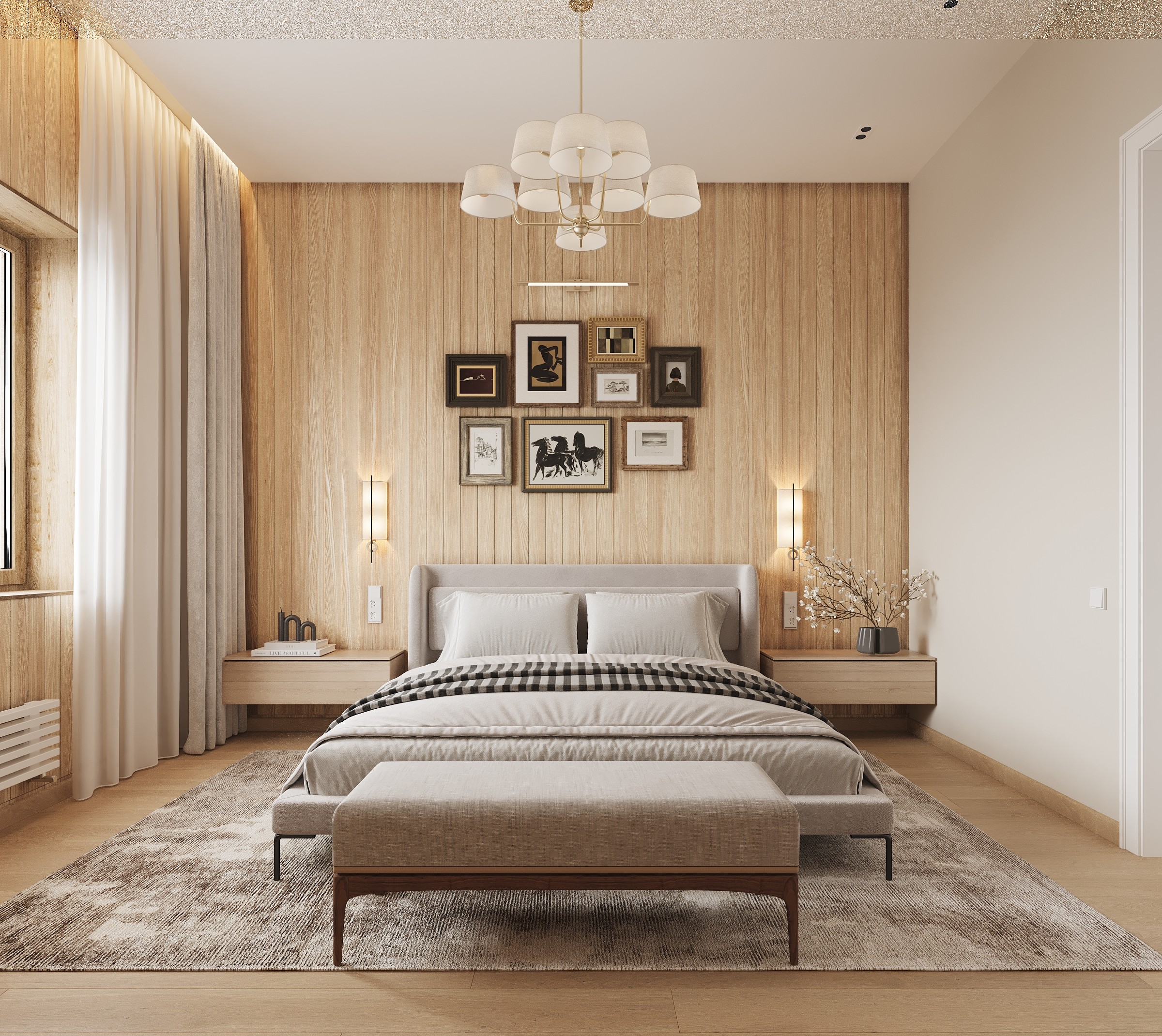Интерьер коттеджа 320 м² в Завидово