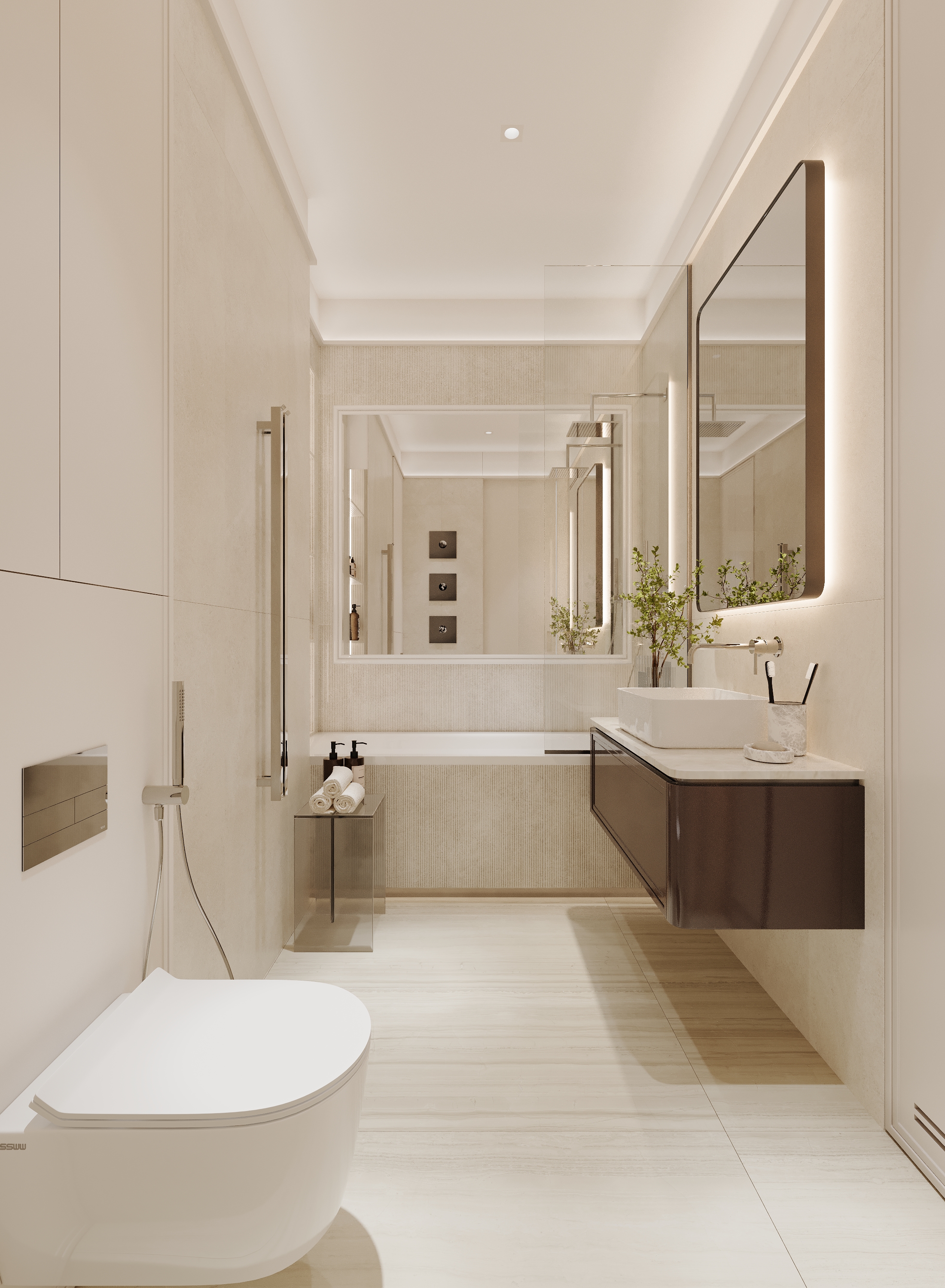 Design of an apartment of 40 m² in Moscow. LCD Symbol