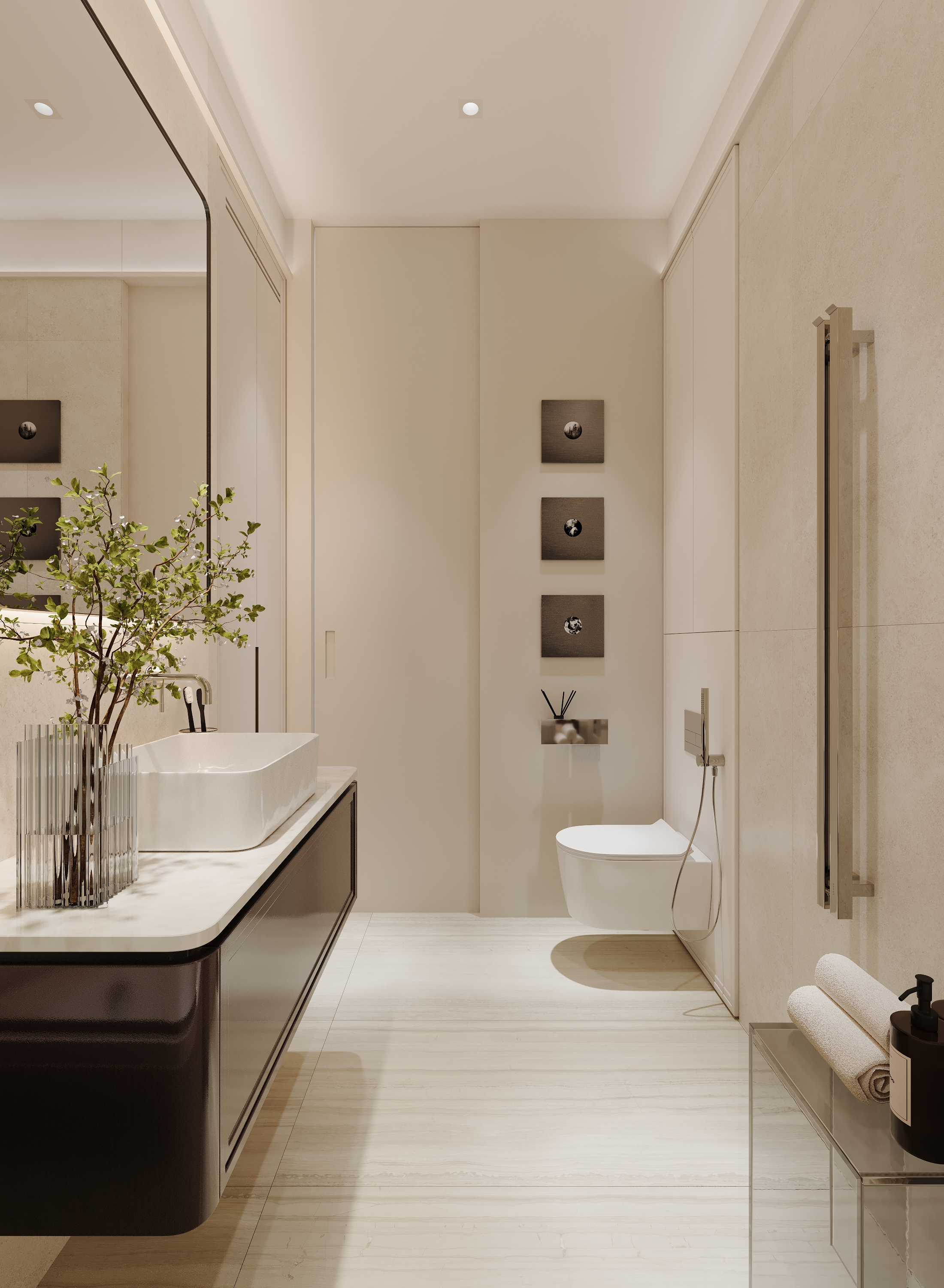 Design of an apartment of 40 m² in Moscow. LCD Symbol