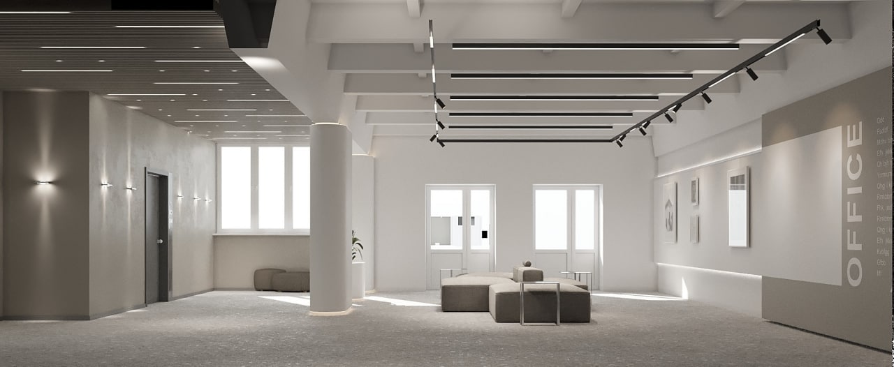 Дизайн офиса 270 м² производственной компании Химик
